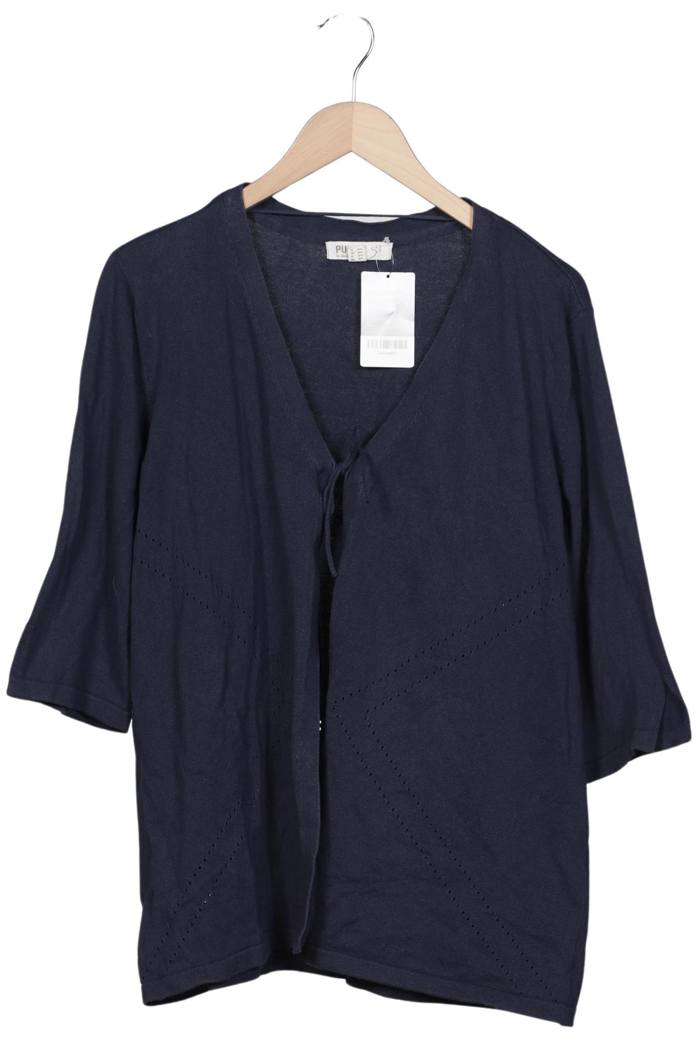 

Pure by Ulla Popken Damen Strickjacke, marineblau, Gr. 42