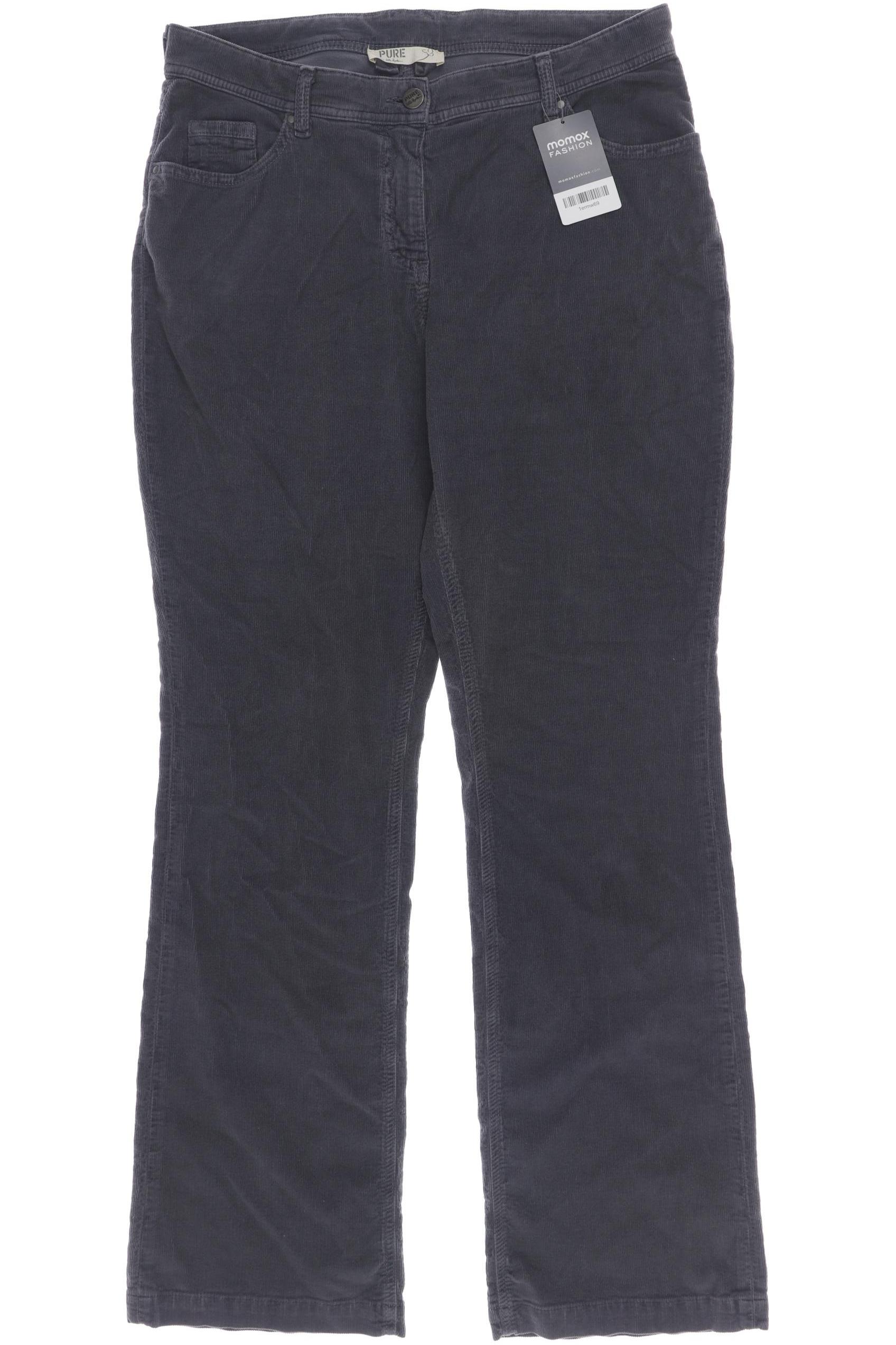 

Pure by Ulla Popken Damen Stoffhose, grau, Gr. 34