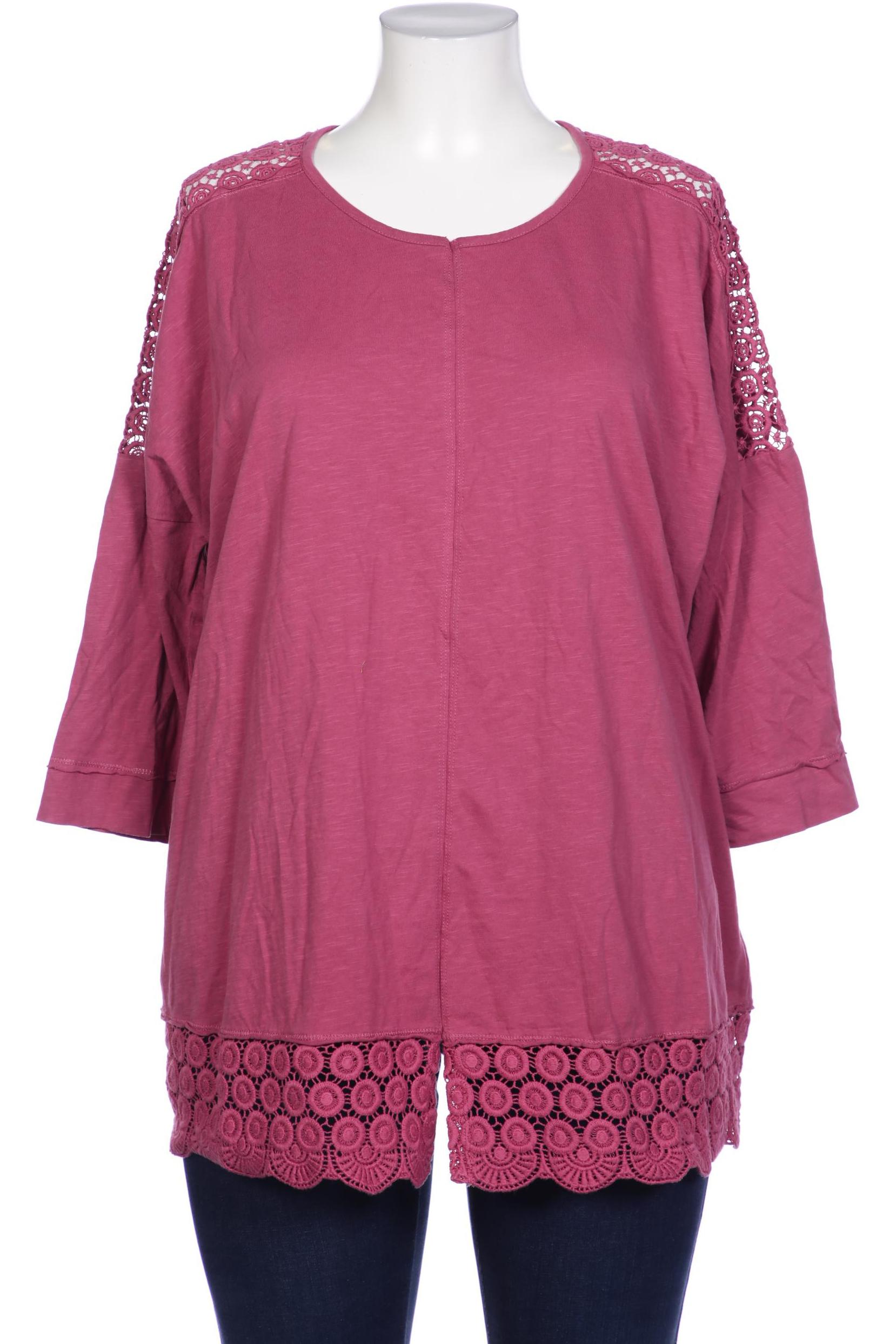 

Pure by Ulla Popken Damen Langarmshirt, pink, Gr. 50