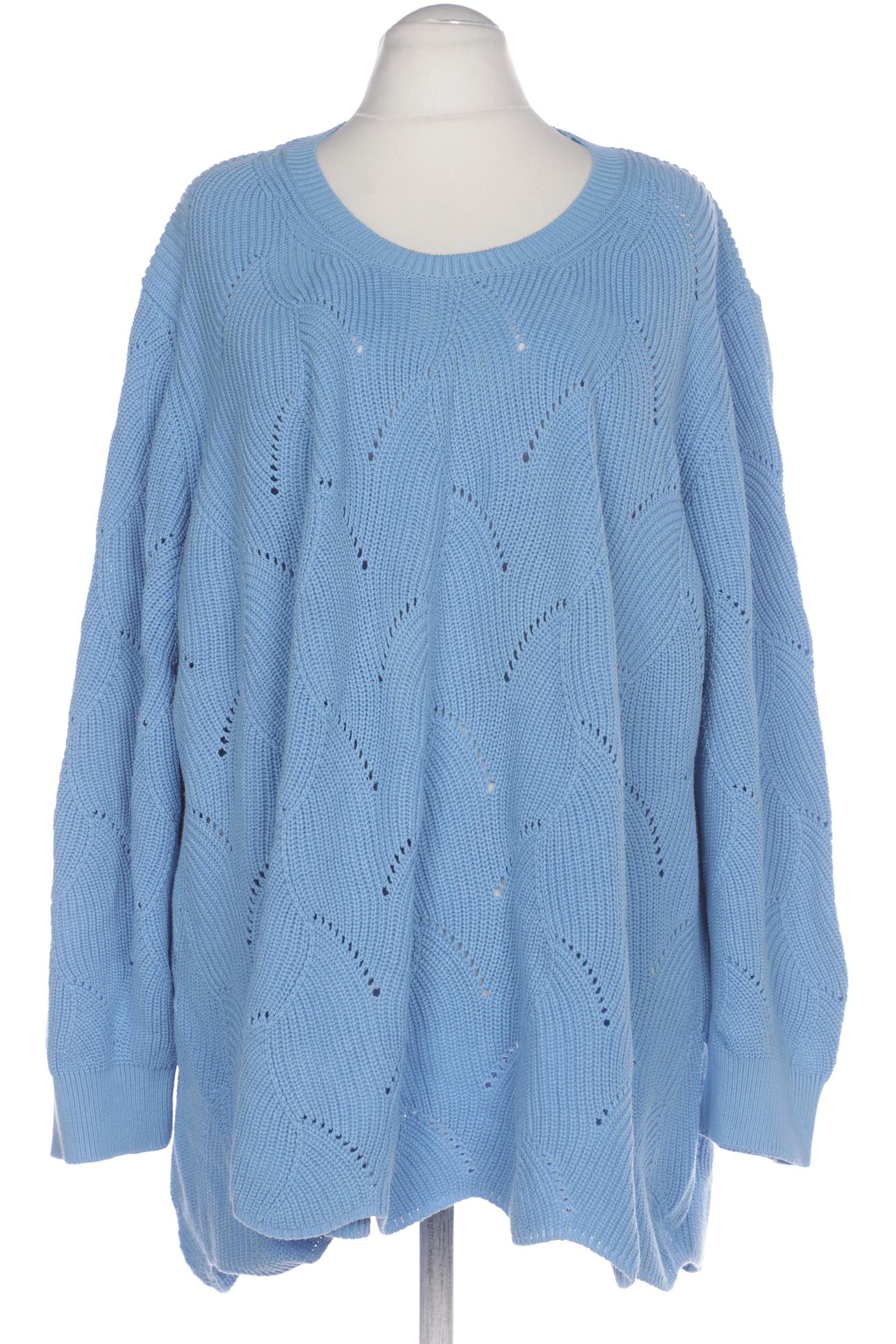 

Pure by Ulla Popken Damen Pullover, blau, Gr. 58