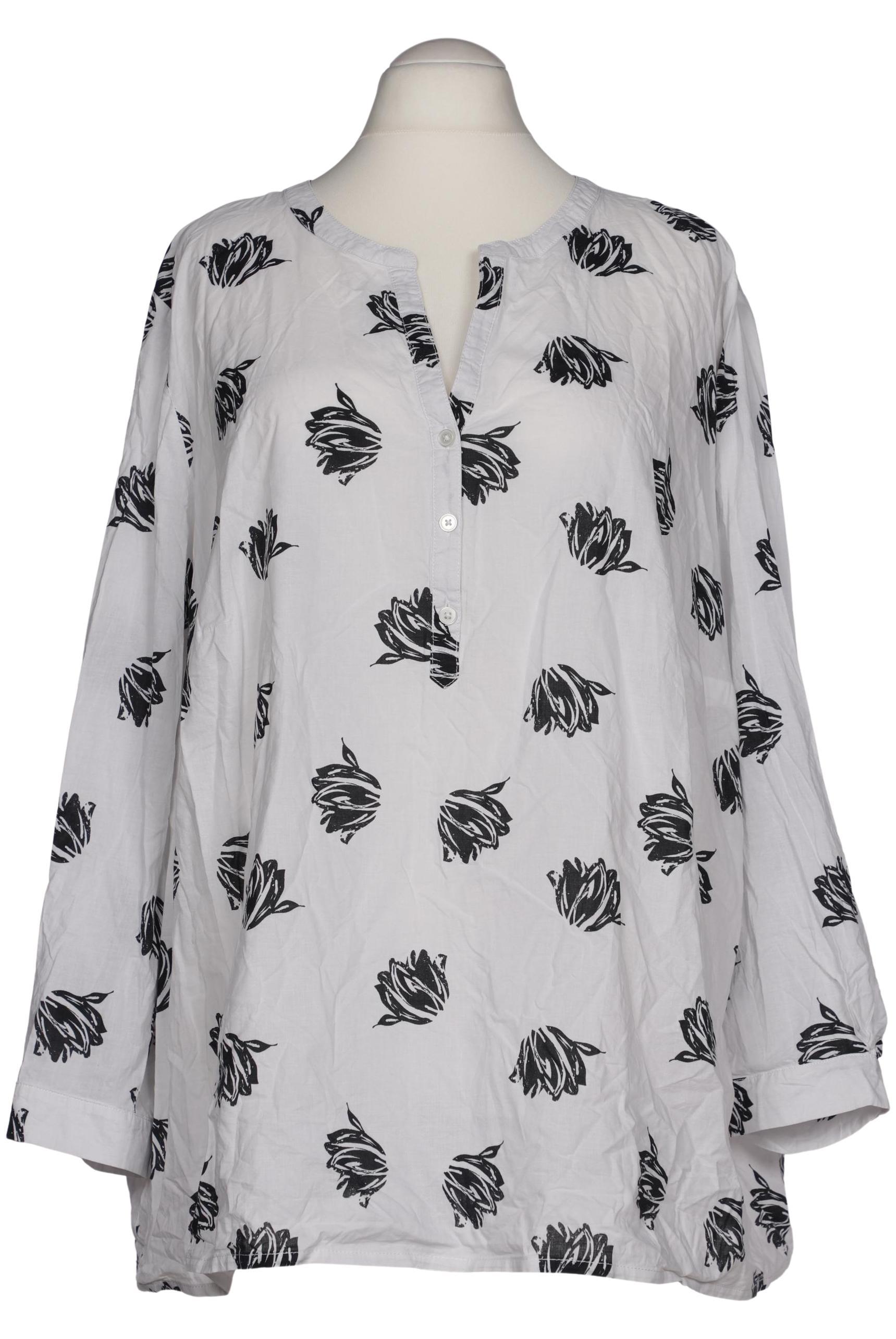 

Pure by Ulla Popken Damen Bluse, weiß, Gr. 58