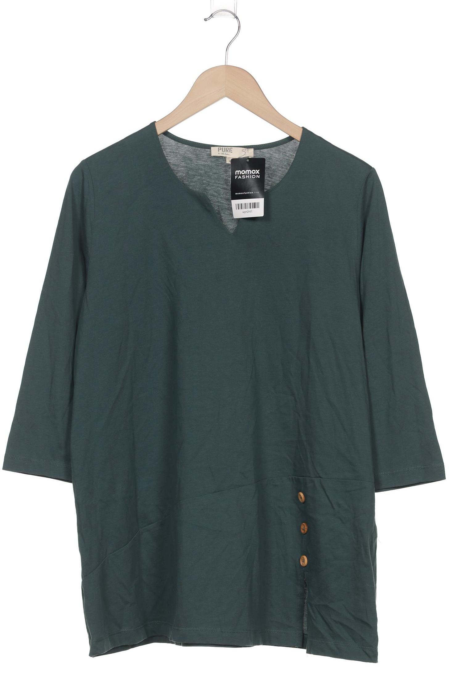 

Pure by Ulla Popken Damen Langarmshirt, grün, Gr. 42