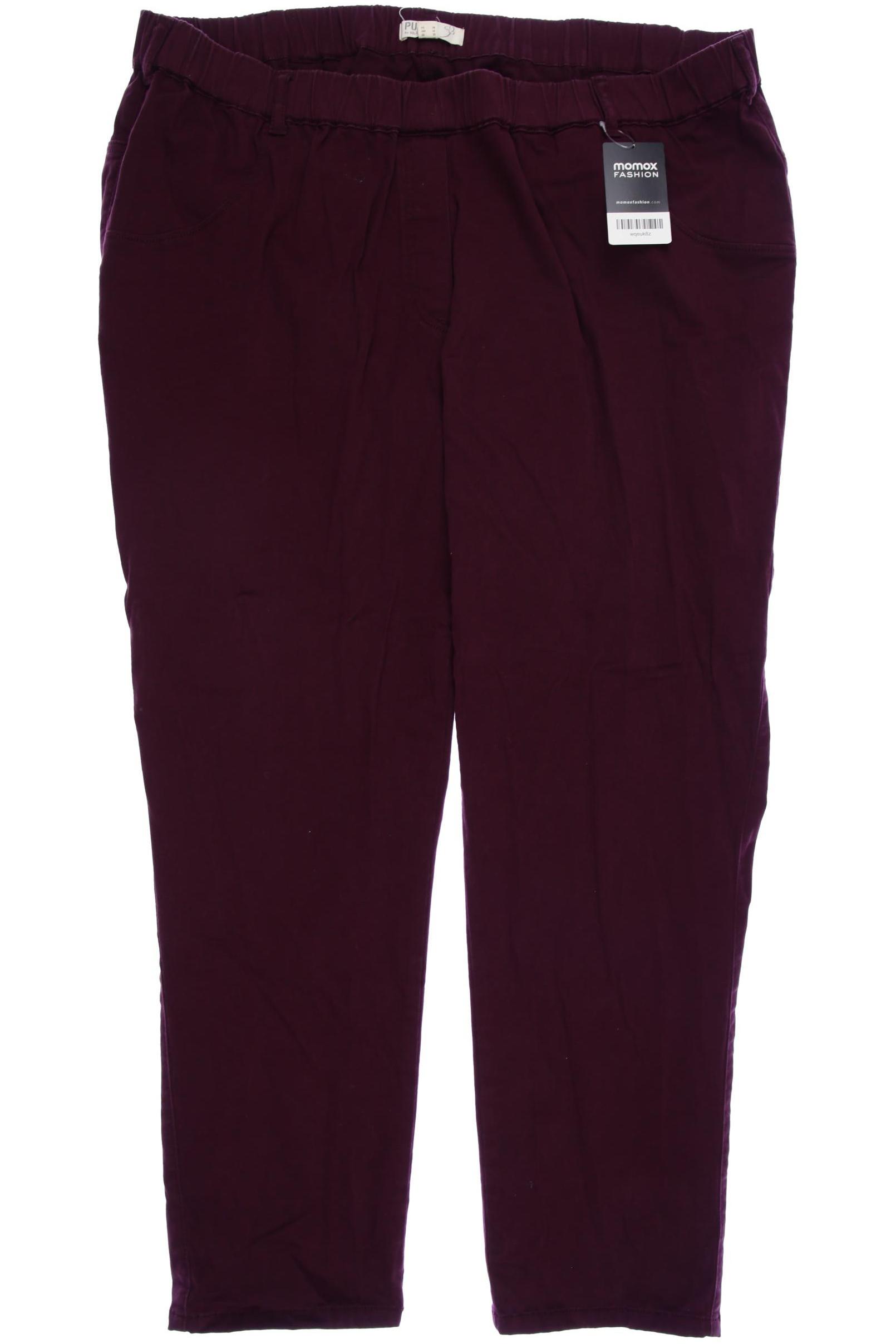 

Pure by Ulla Popken Damen Stoffhose, bordeaux, Gr. 56