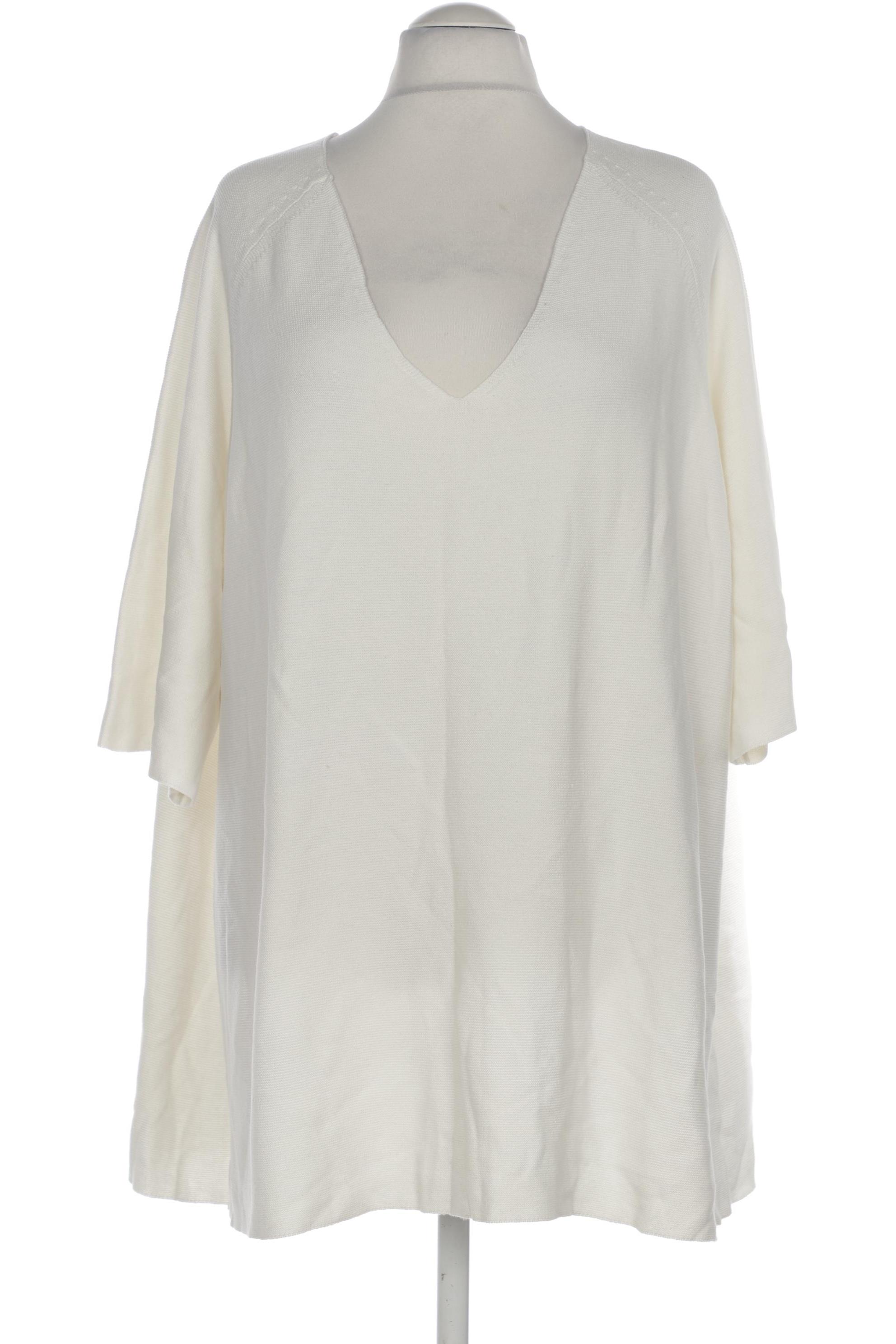 

Pure by Ulla Popken Damen Pullover, weiß, Gr. 58