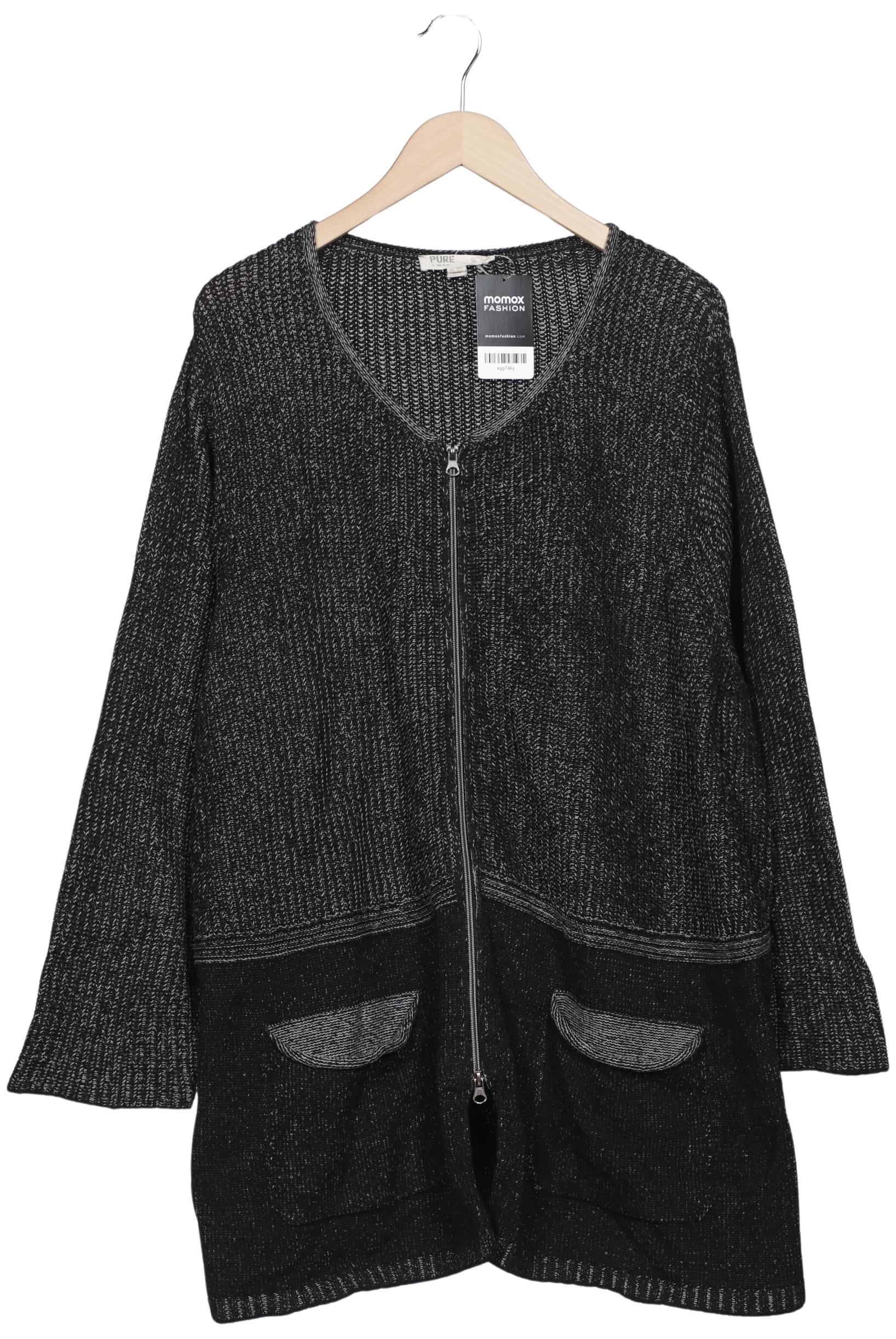 

Pure by Ulla Popken Damen Strickjacke, grau, Gr. 50