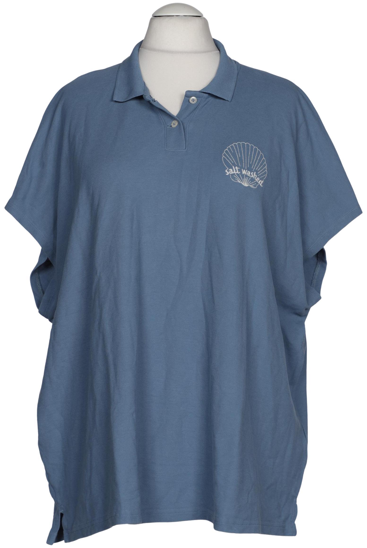 

Pure by Ulla Popken Damen Poloshirt, blau, Gr. 54