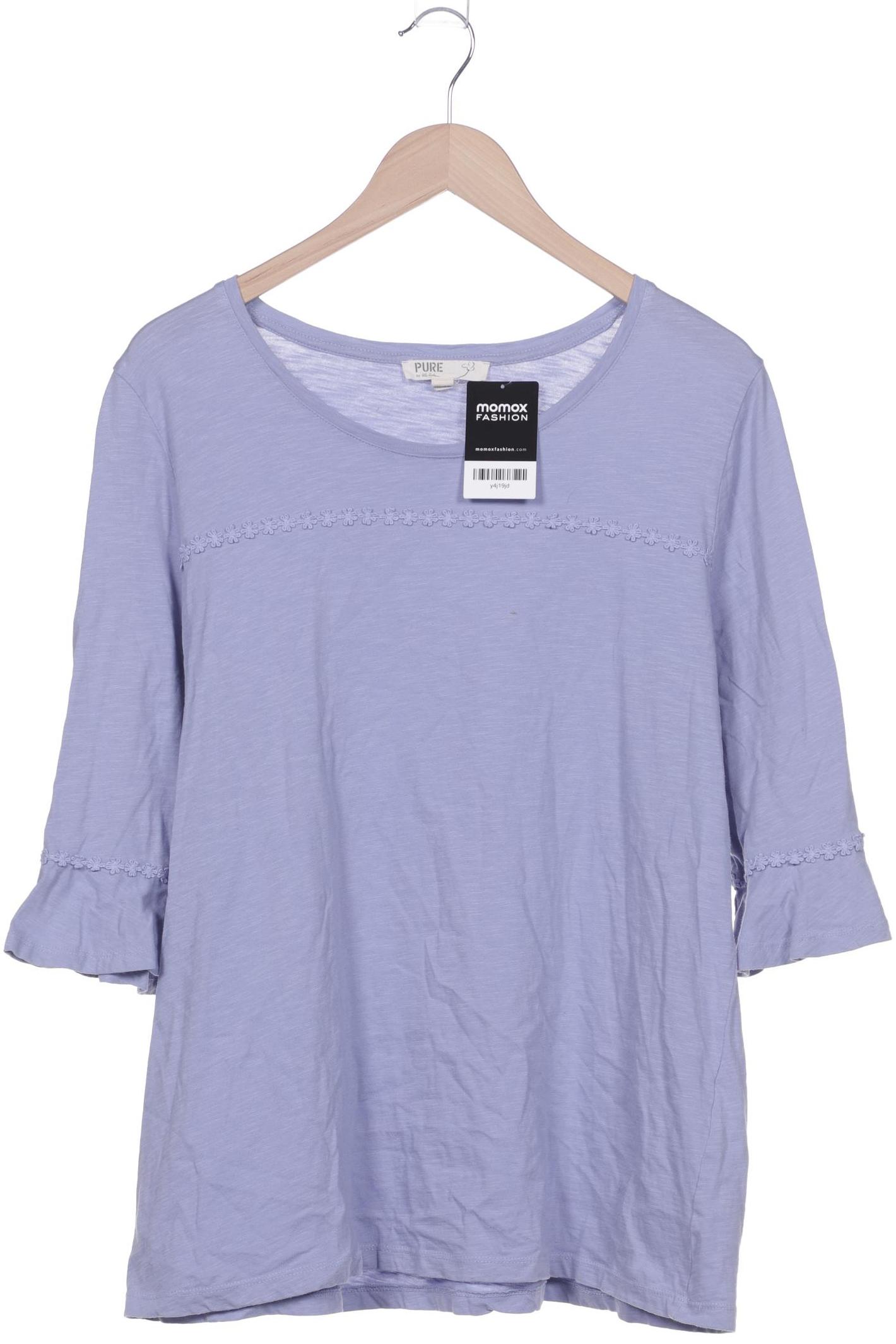 

Pure by Ulla Popken Damen Langarmshirt, blau, Gr. 46