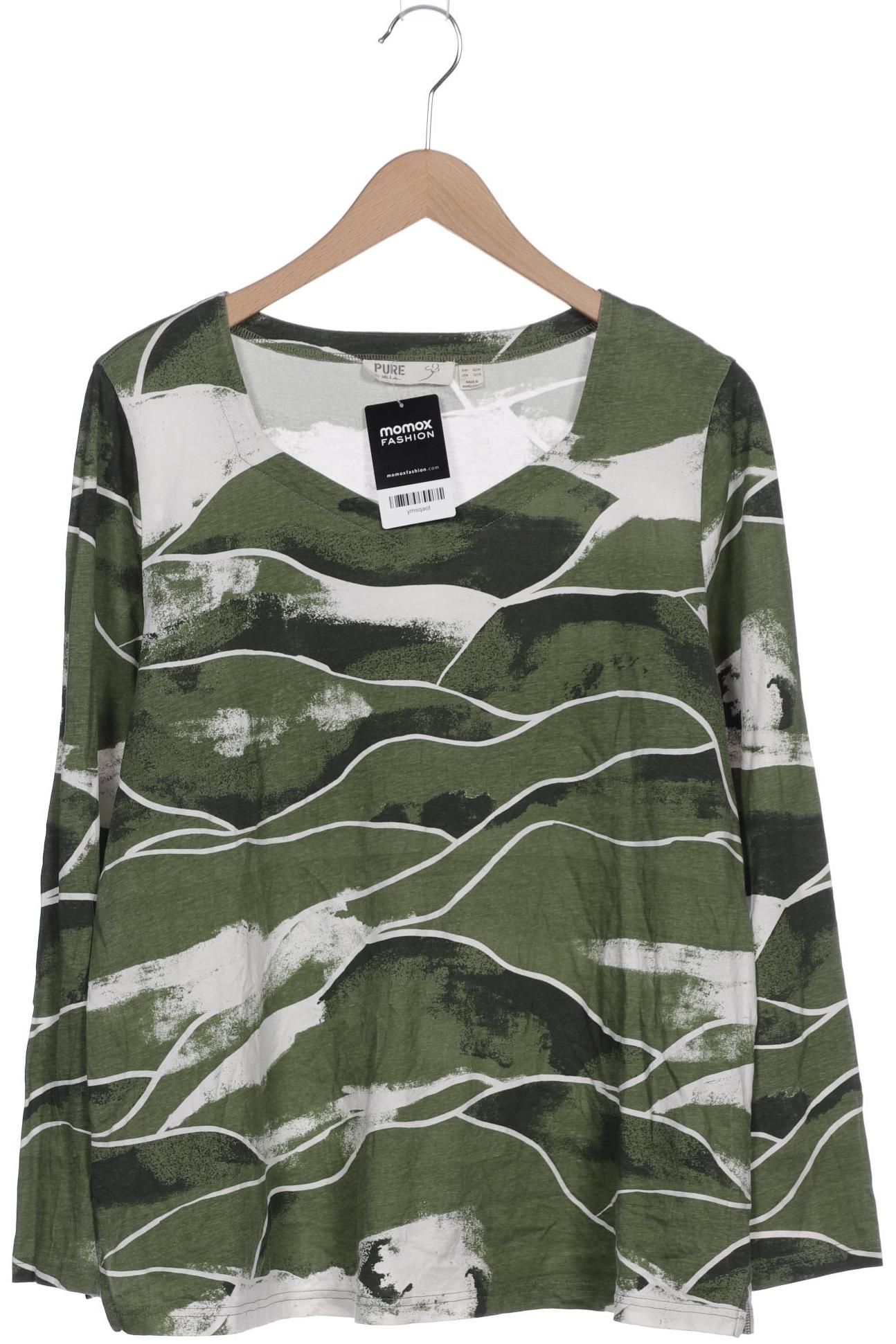 

Pure by Ulla Popken Damen Langarmshirt, grün, Gr. 42