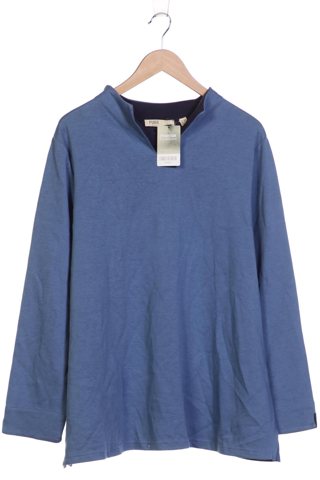 

Pure by Ulla Popken Damen Langarmshirt, blau, Gr. 50