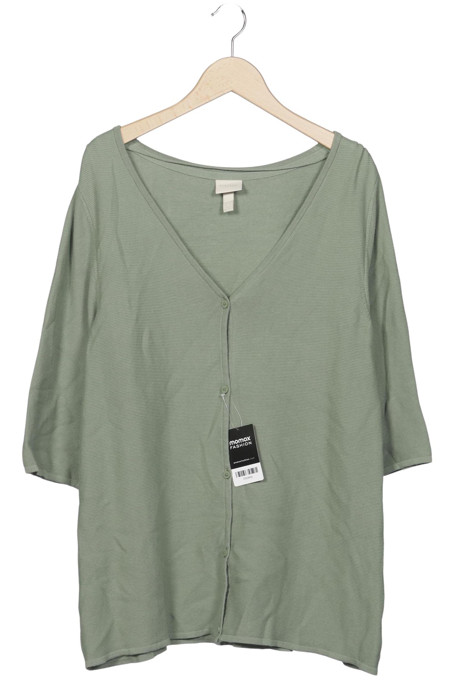 

Pure by Ulla Popken Damen Strickjacke, grün, Gr. 42