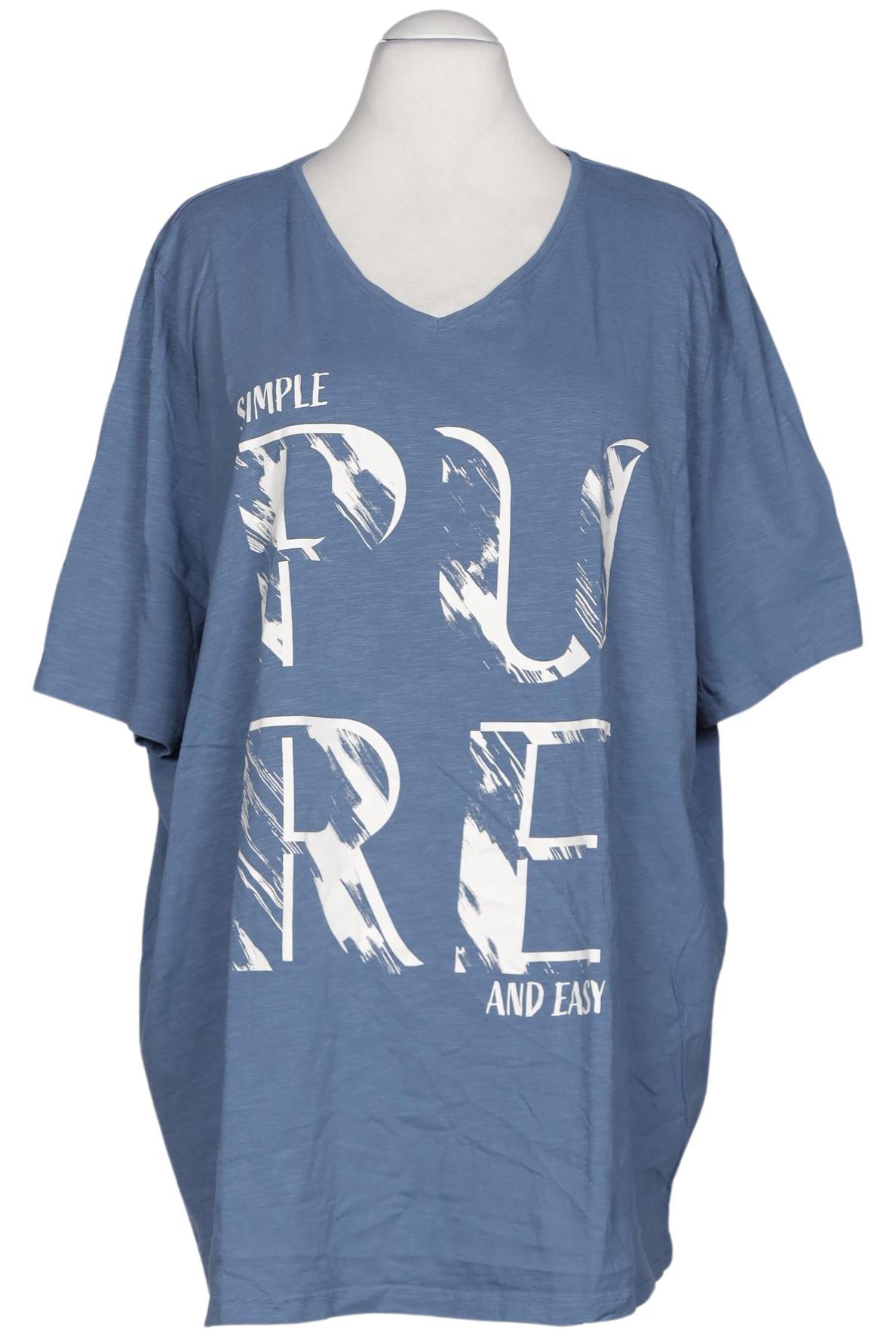 

Pure by Ulla Popken Damen T-Shirt, blau, Gr. 58