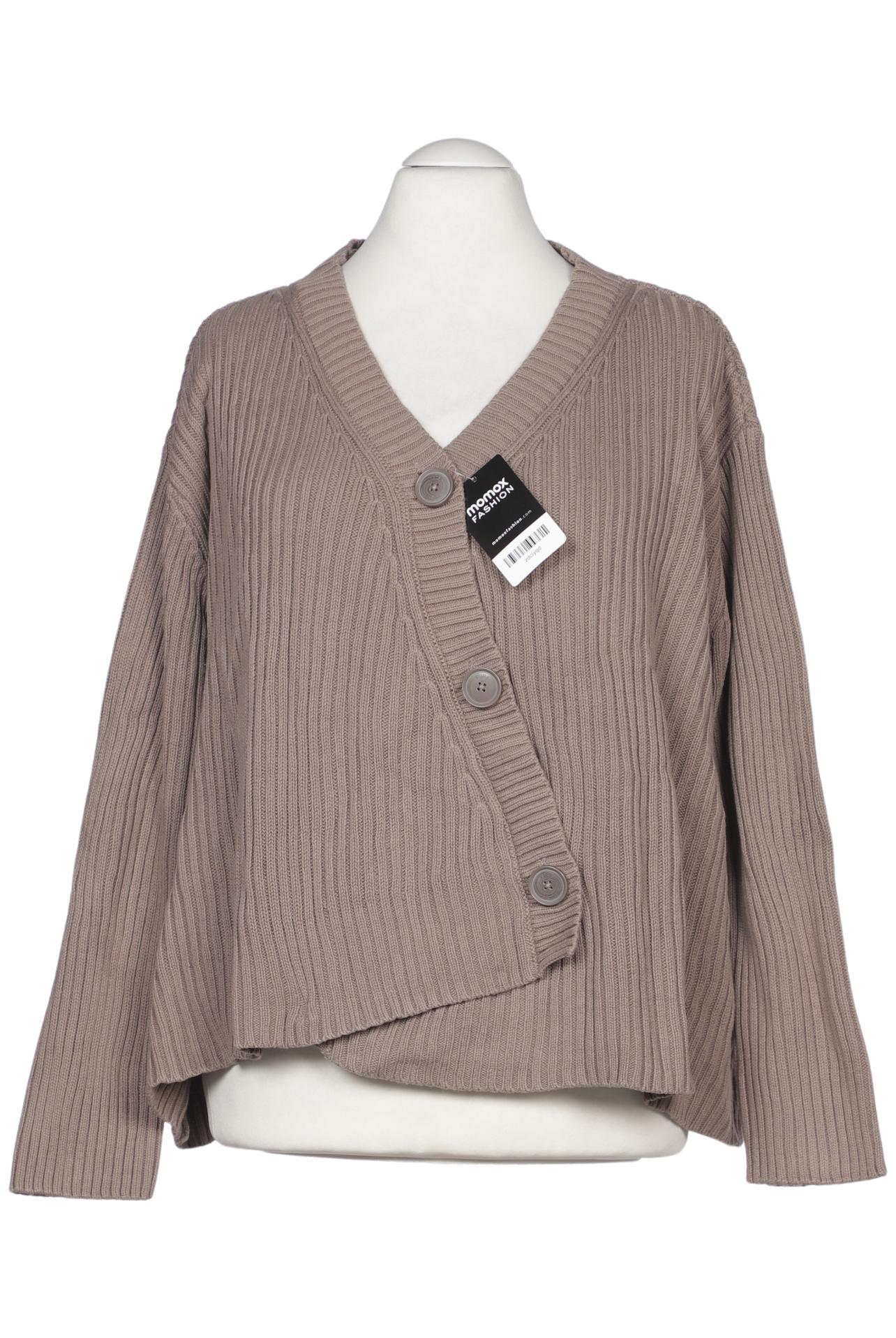 

Pure by Ulla Popken Damen Strickjacke, beige, Gr. 54