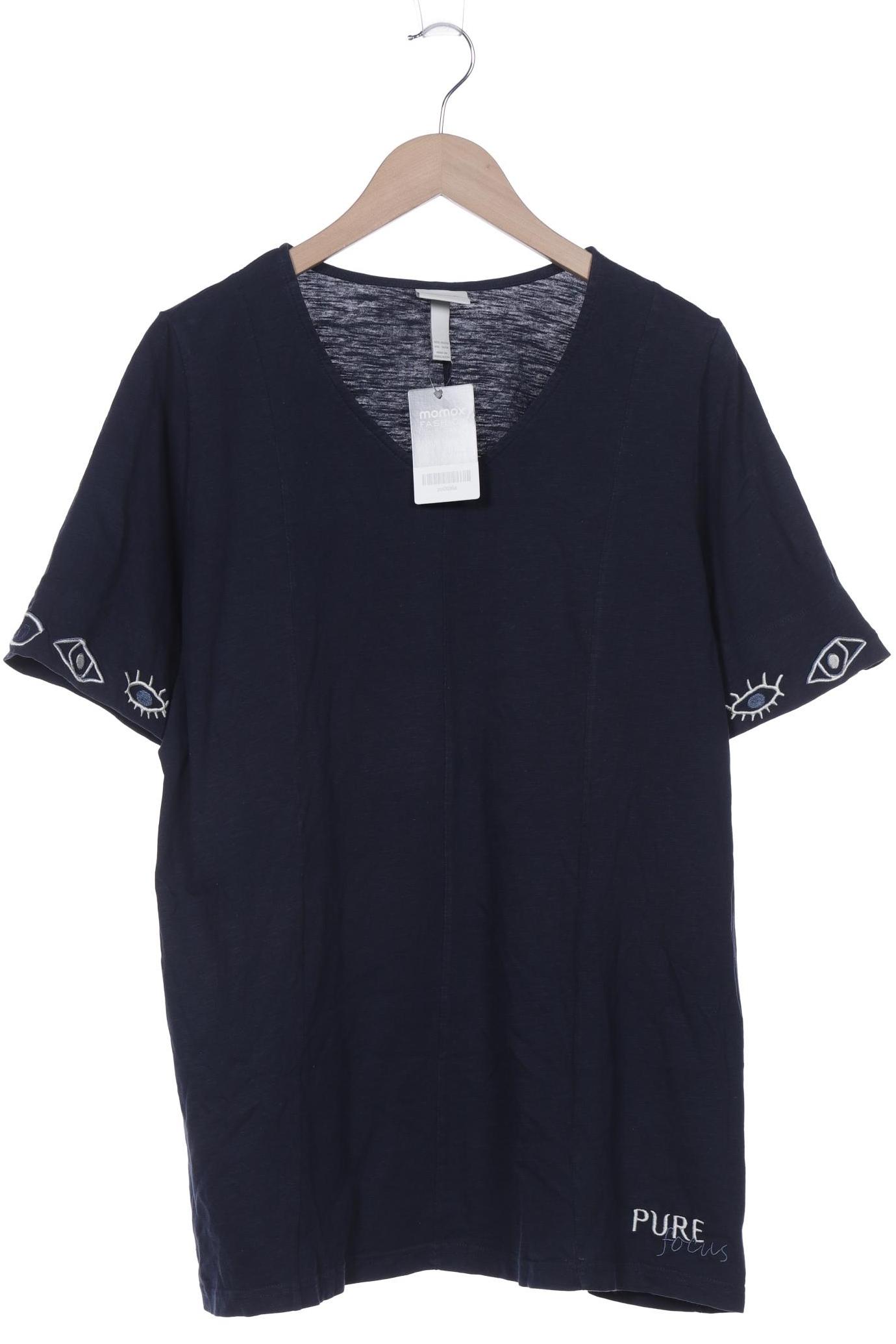

Pure by Ulla Popken Damen Langarmshirt, marineblau, Gr. 46