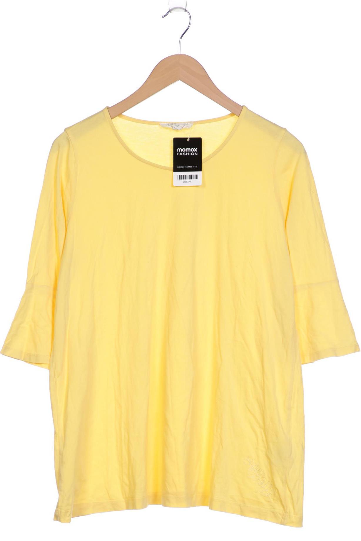 

Pure by Ulla Popken Damen Langarmshirt, gelb, Gr. 42