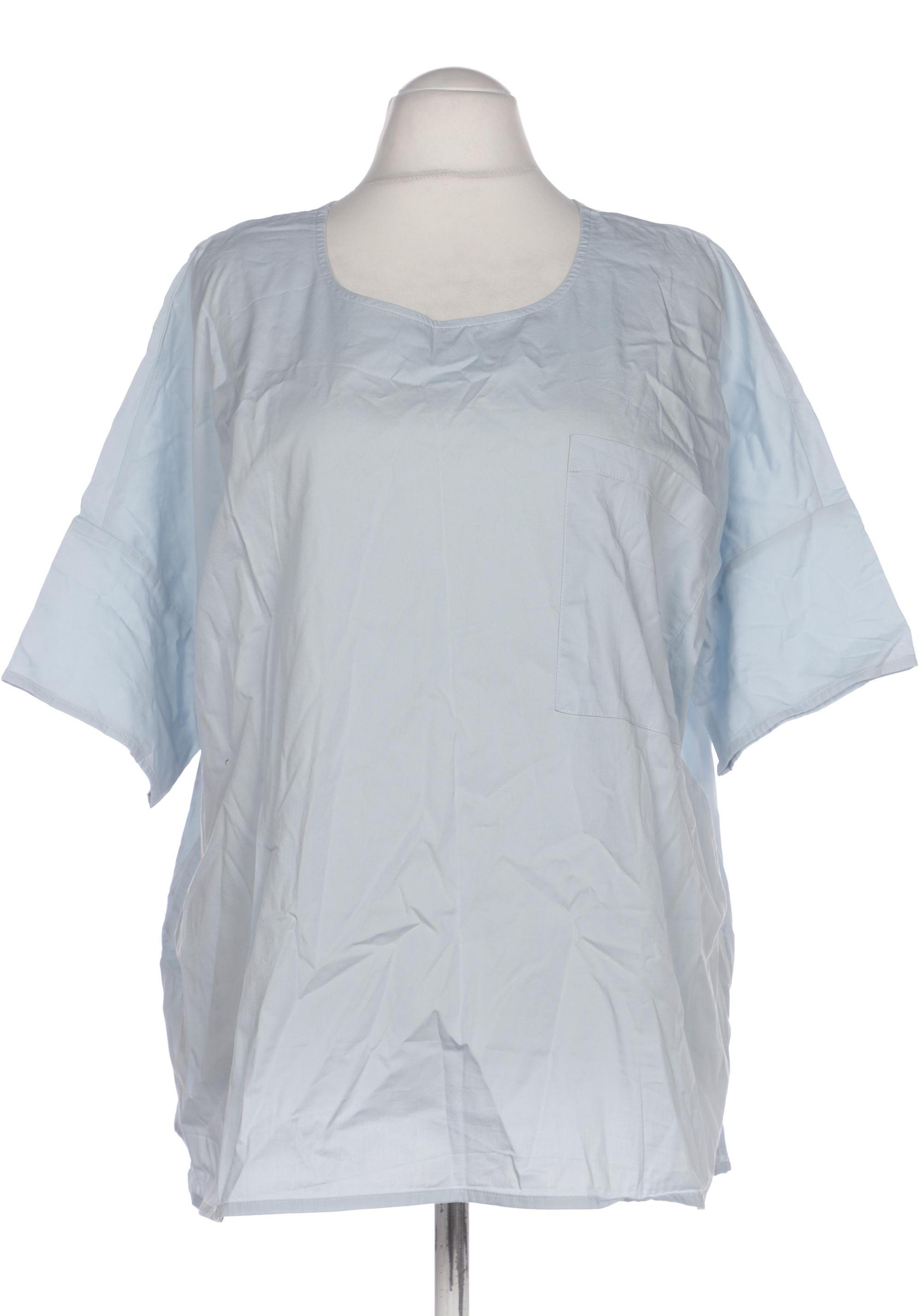 

Pure by Ulla Popken Damen Bluse, hellblau, Gr. 56