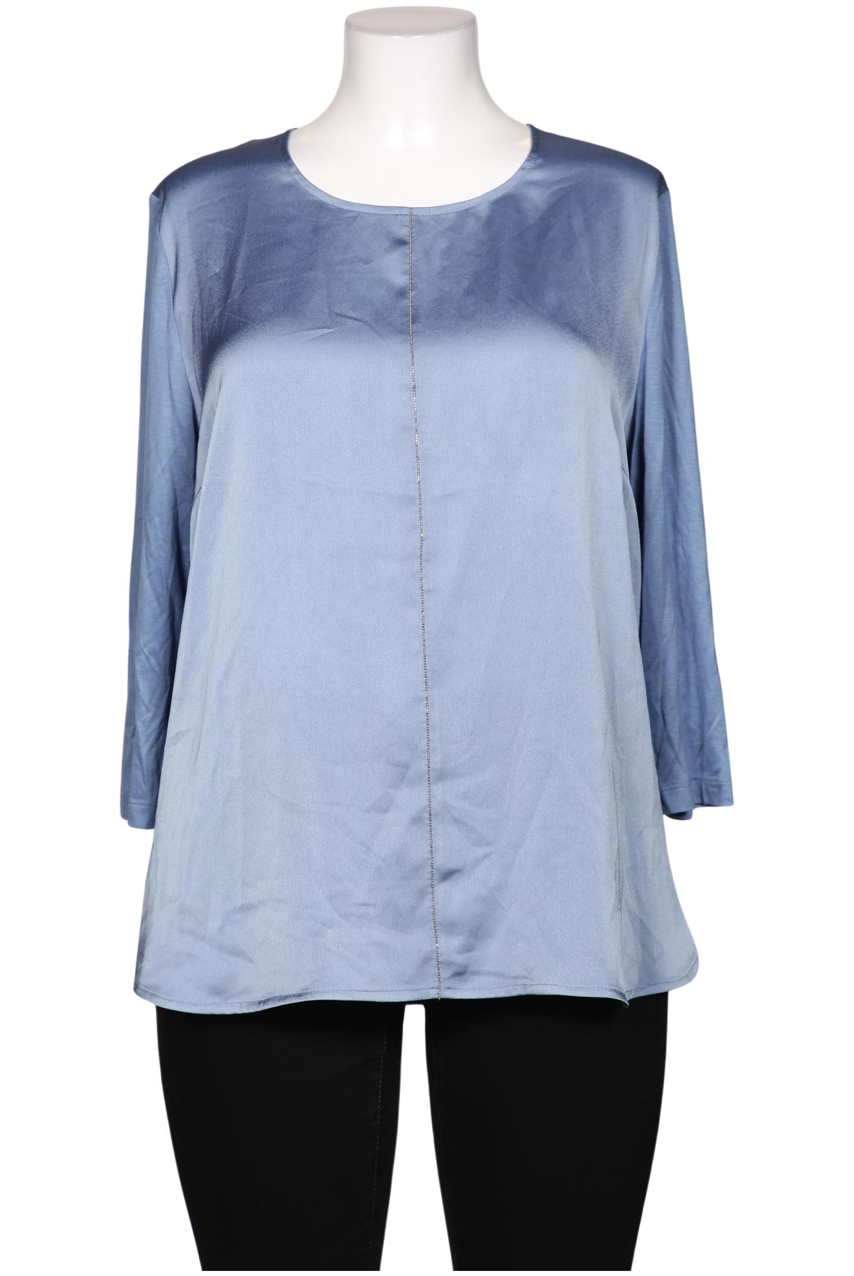 

Pure by Ulla Popken Damen Bluse, hellblau, Gr. 46