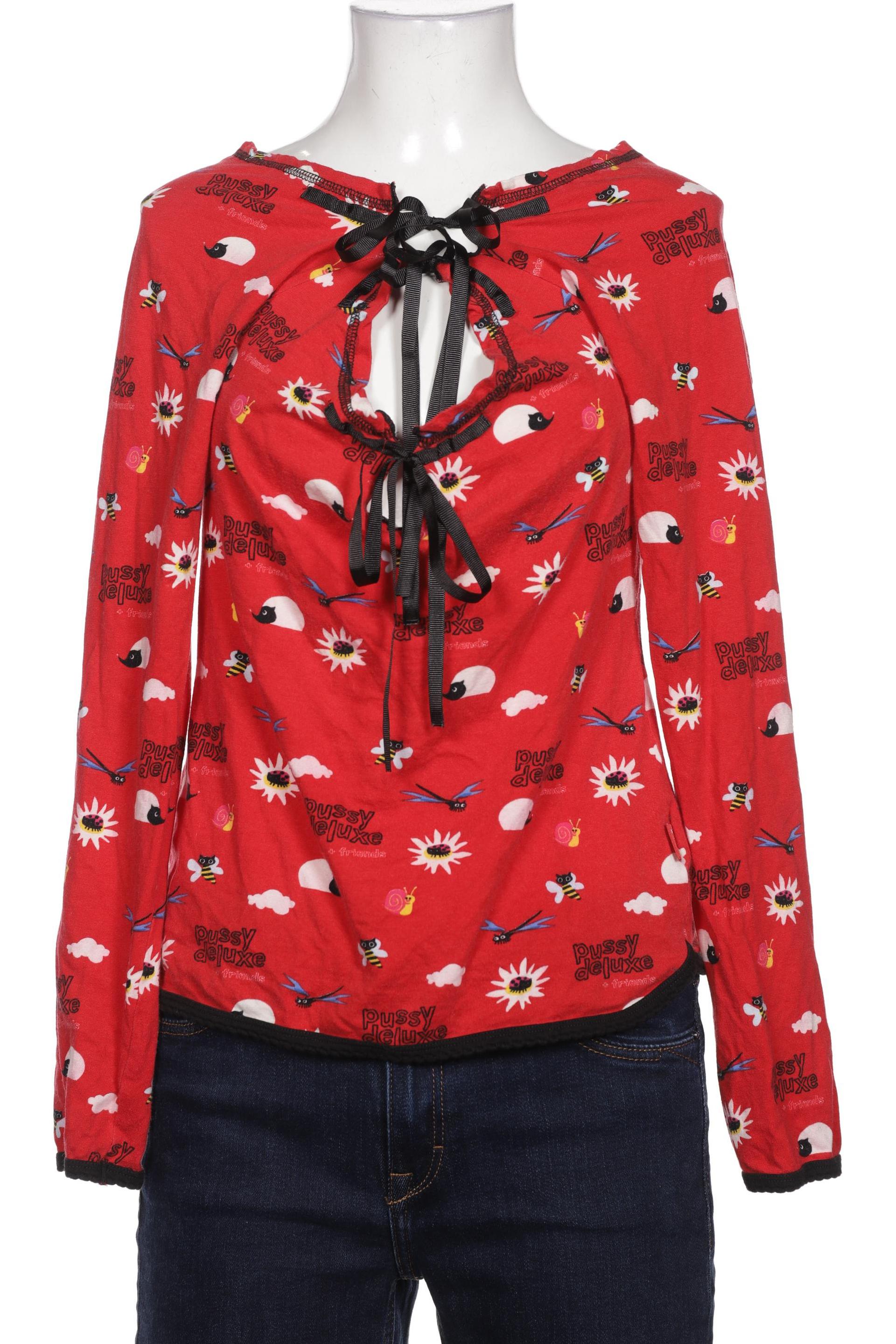 Thumbnail - Pussy Deluxe Damen Langarmshirt, rot, Gr. 36
