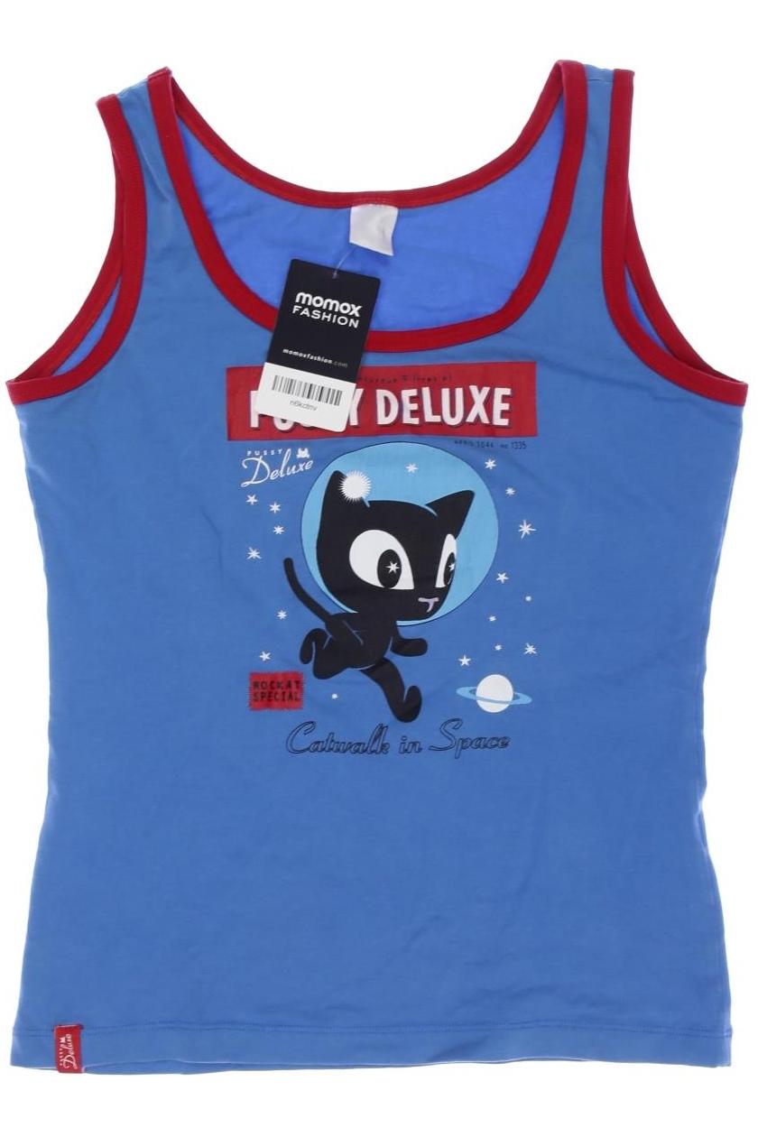 

Pussy Deluxe Damen Top, blau, Gr. 34