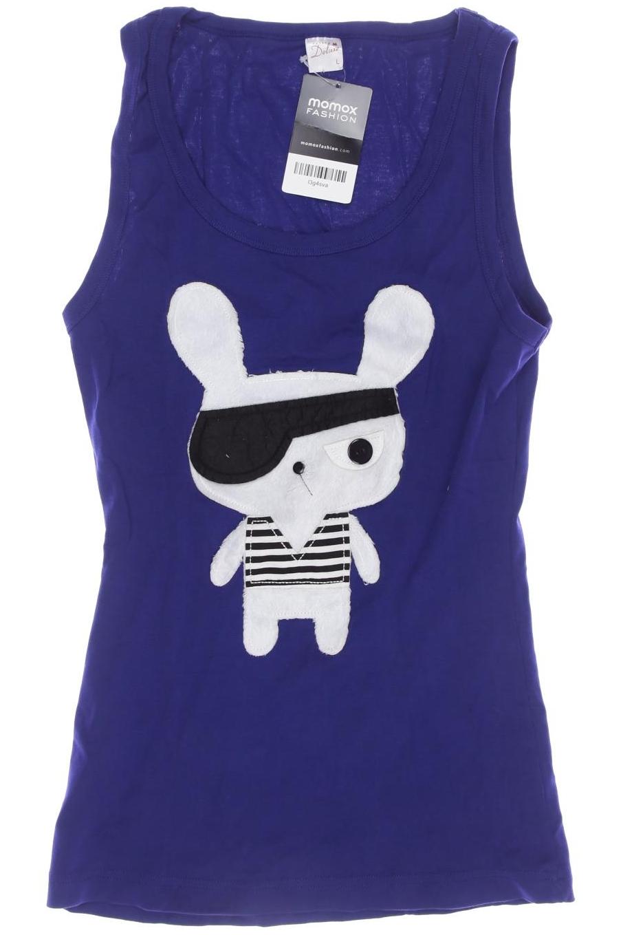 

Pussy Deluxe Damen Top, blau, Gr. 42