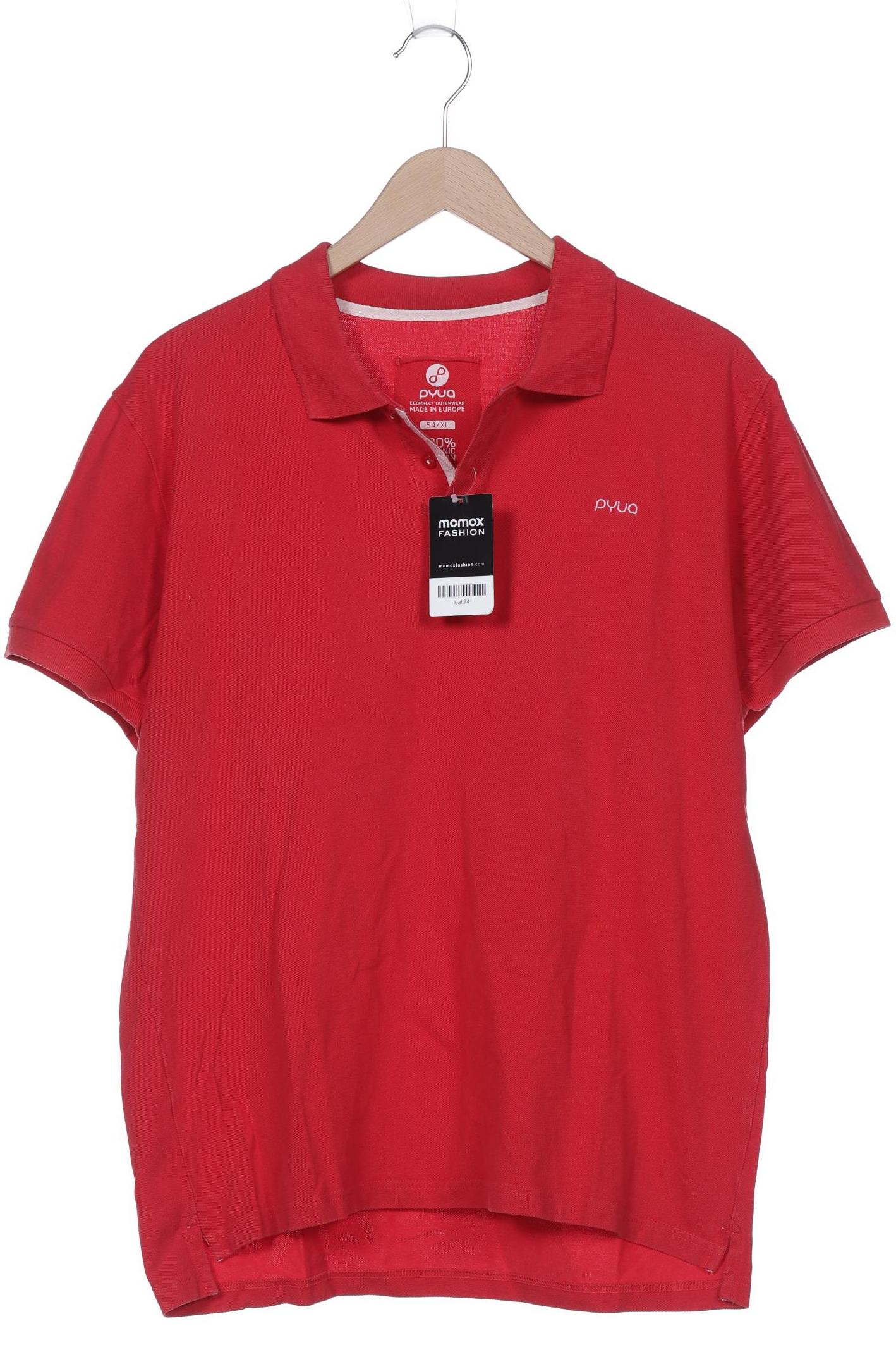 

pyua Herren Poloshirt, rot, Gr. 54