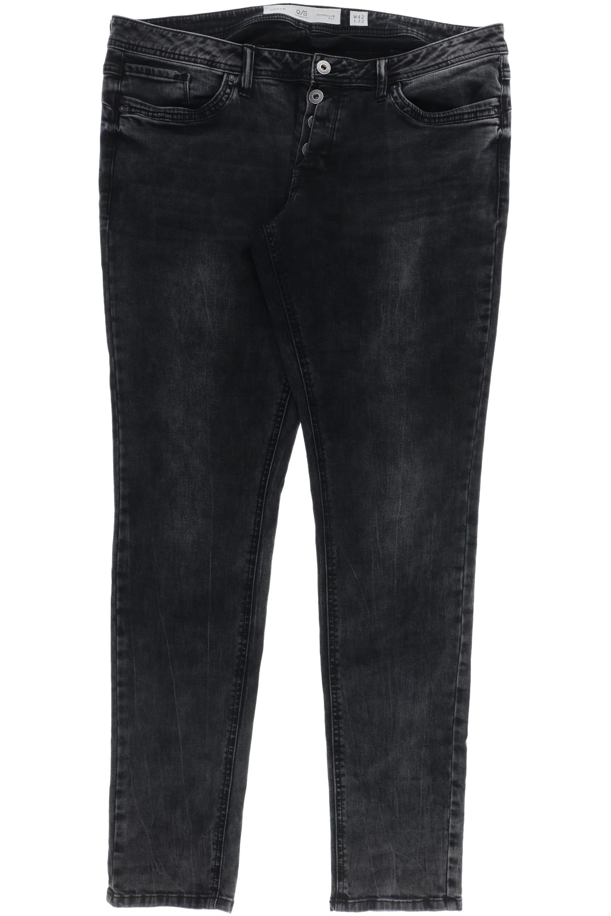 

QS by s.Oliver Damen Jeans, schwarz, Gr. 42