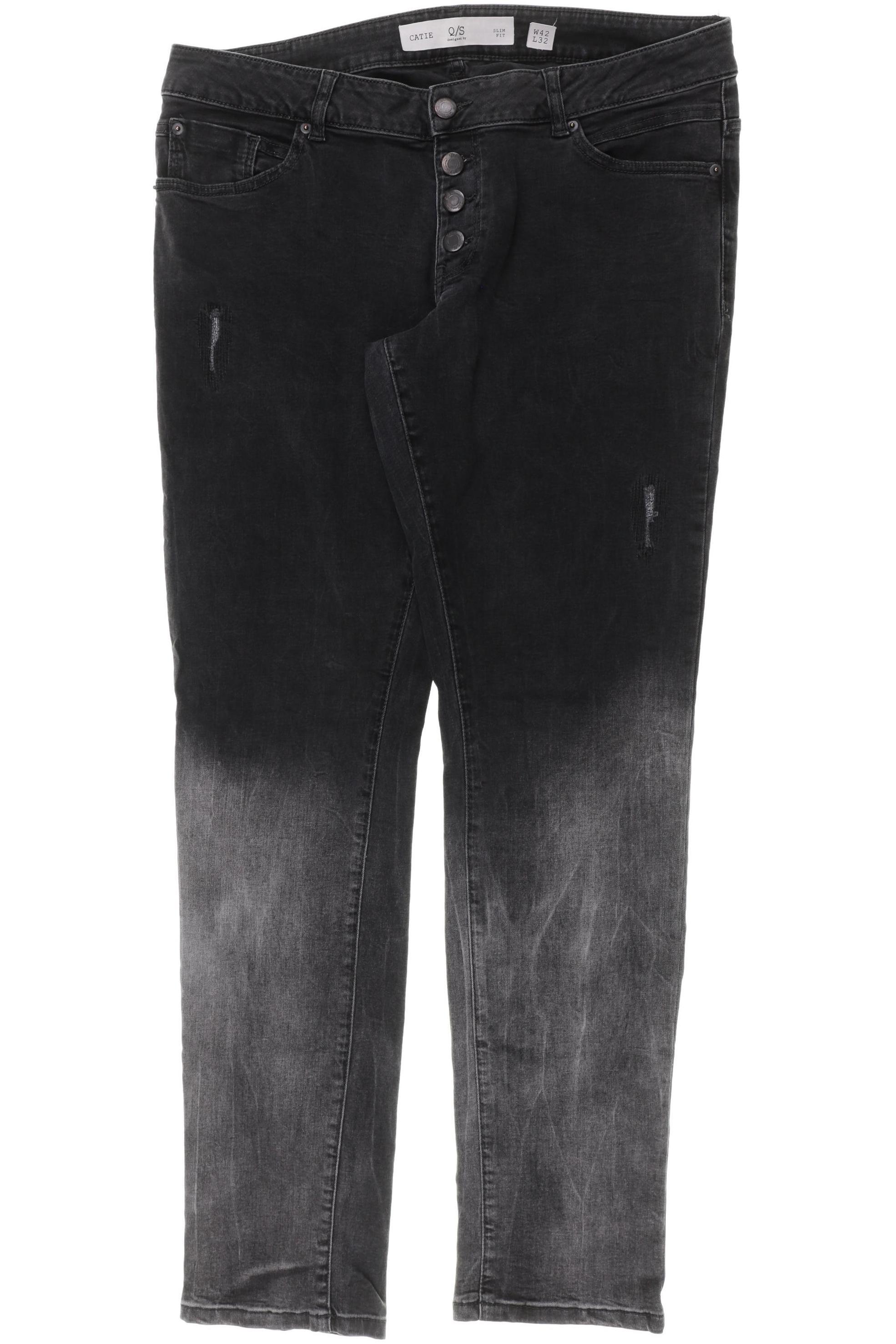 

QS by s.Oliver Damen Jeans, schwarz, Gr. 42
