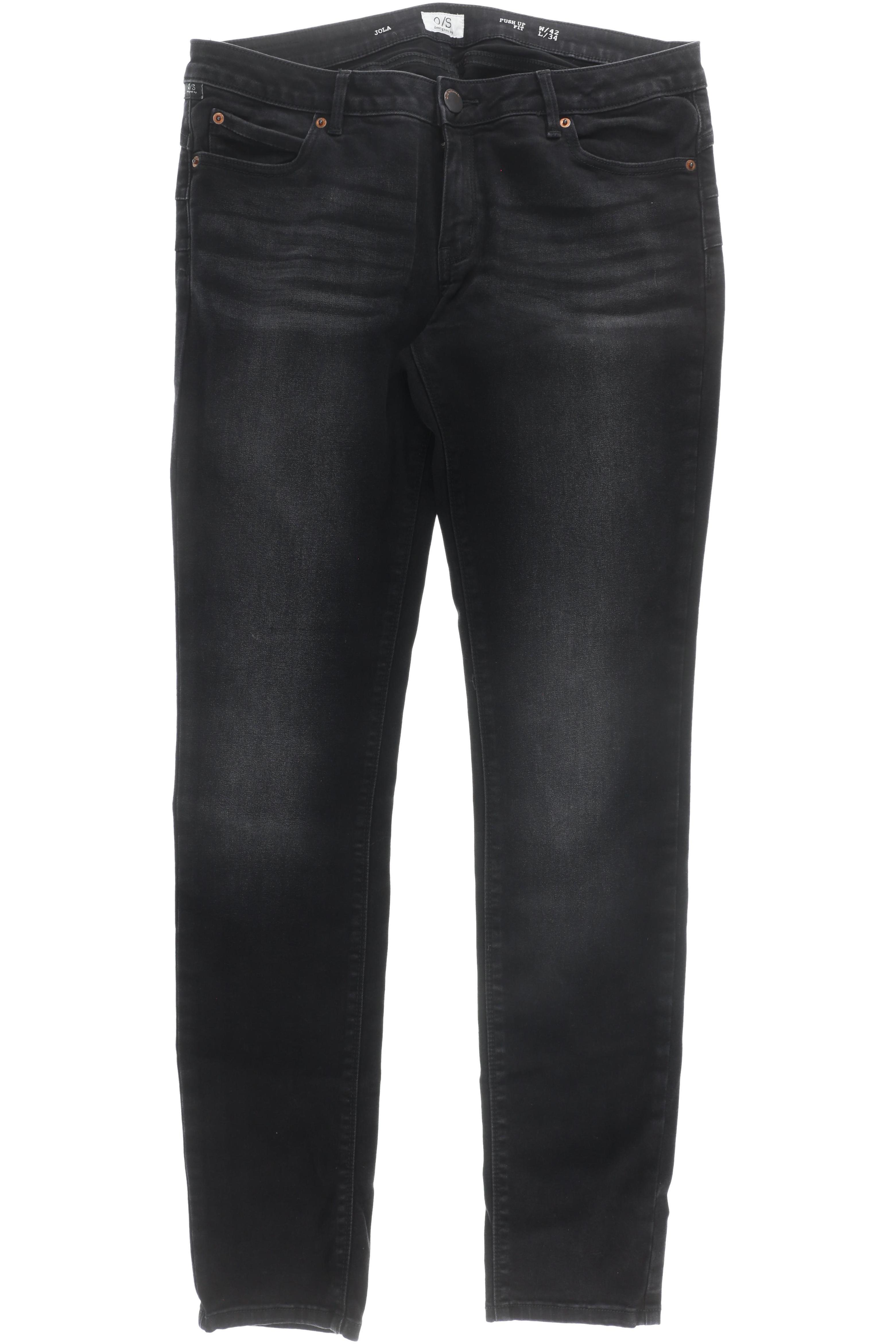 

QS by s.Oliver Damen Jeans, schwarz, Gr. 42