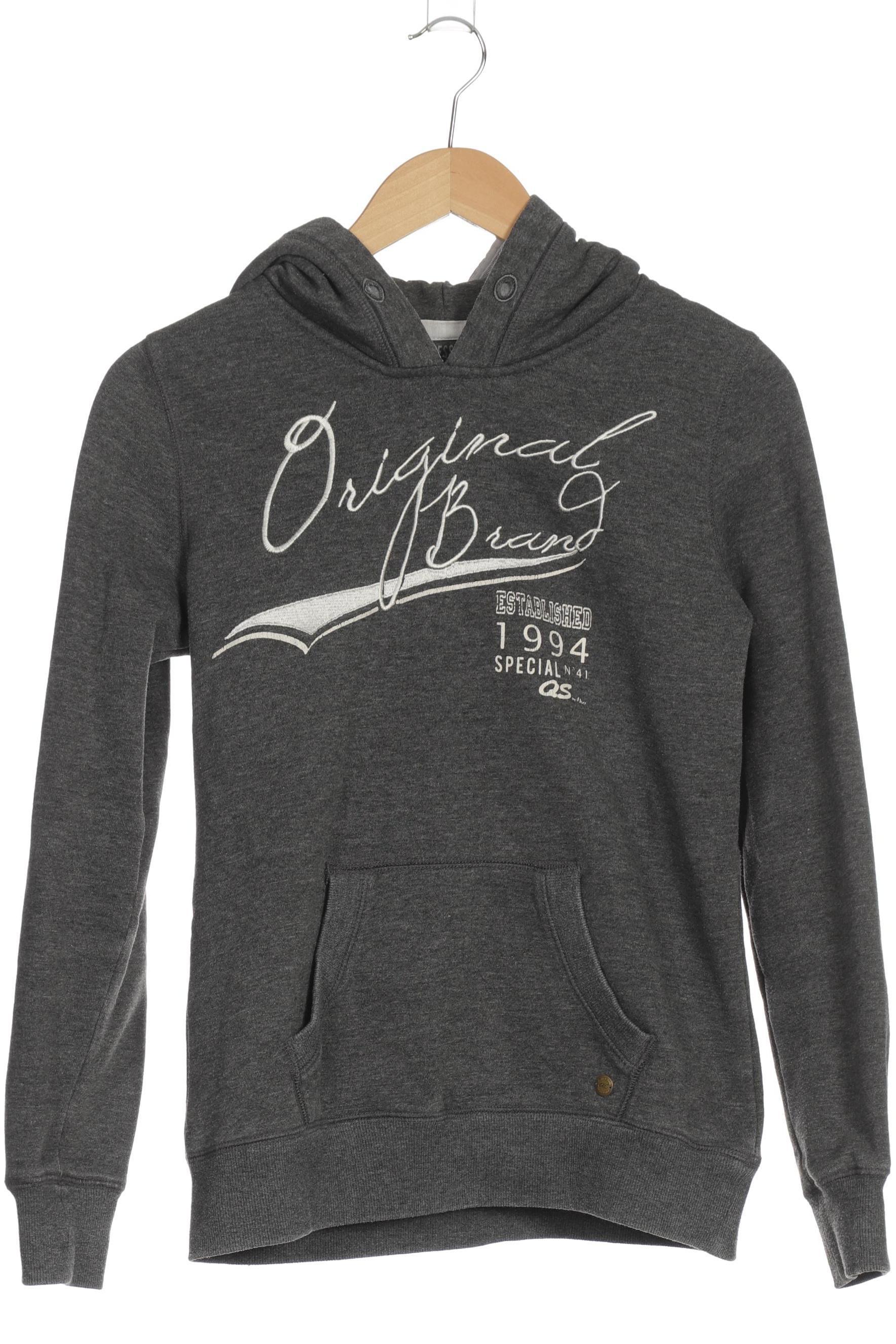 

QS by s.Oliver Damen Kapuzenpullover, grau, Gr.
