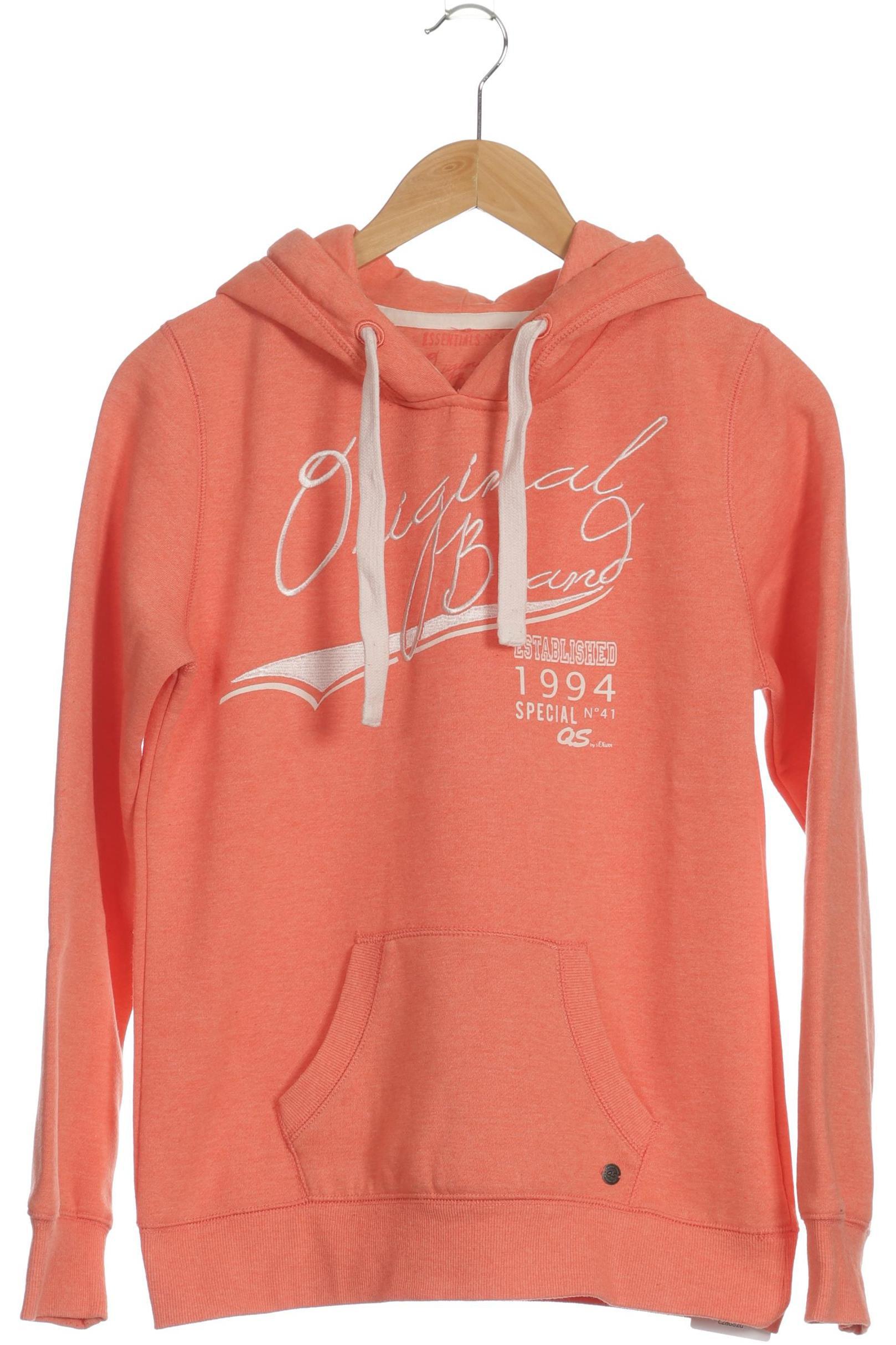 

QS by s.Oliver Damen Kapuzenpullover, orange, Gr.