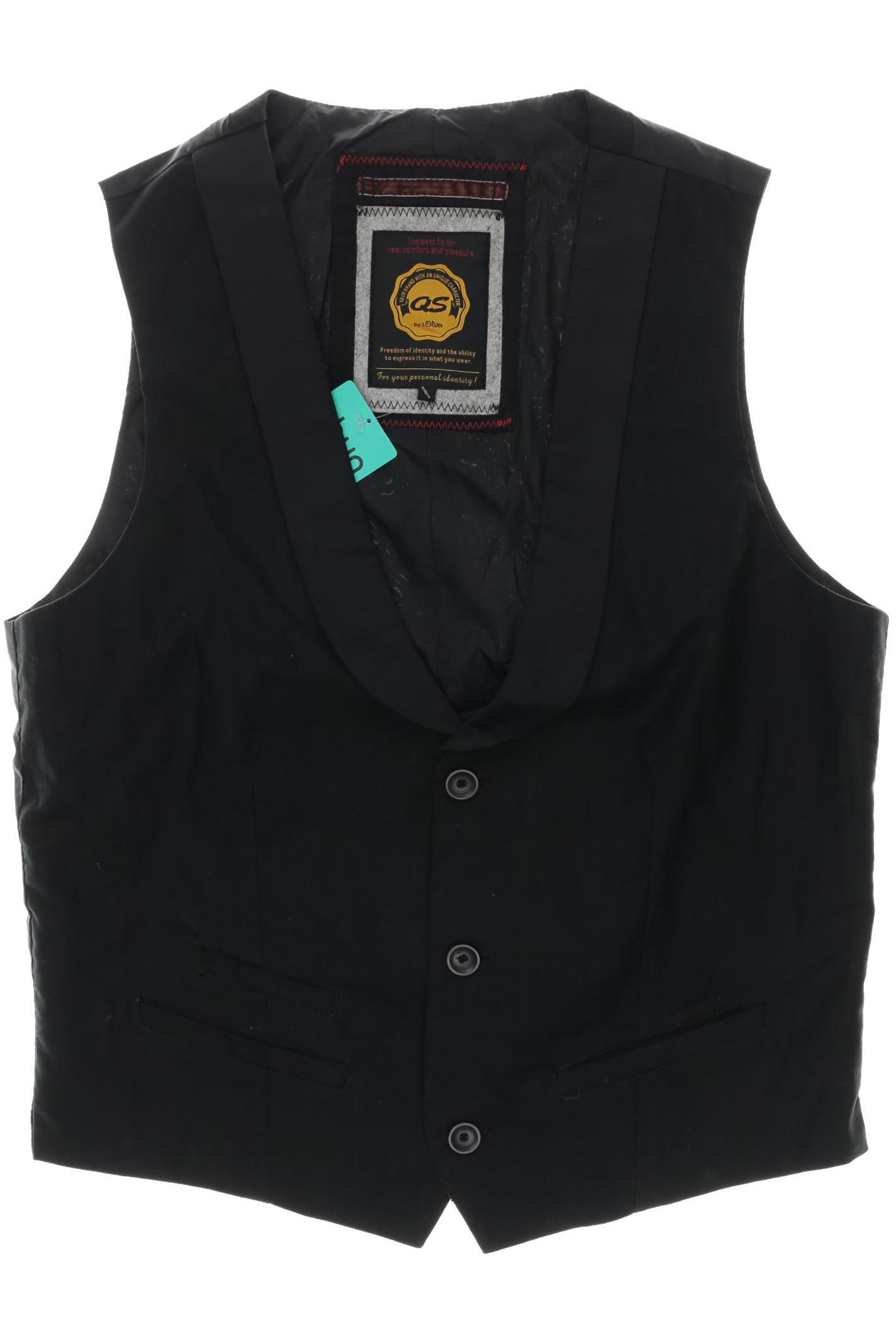 

QS by s.Oliver Herren Weste, schwarz, Gr.