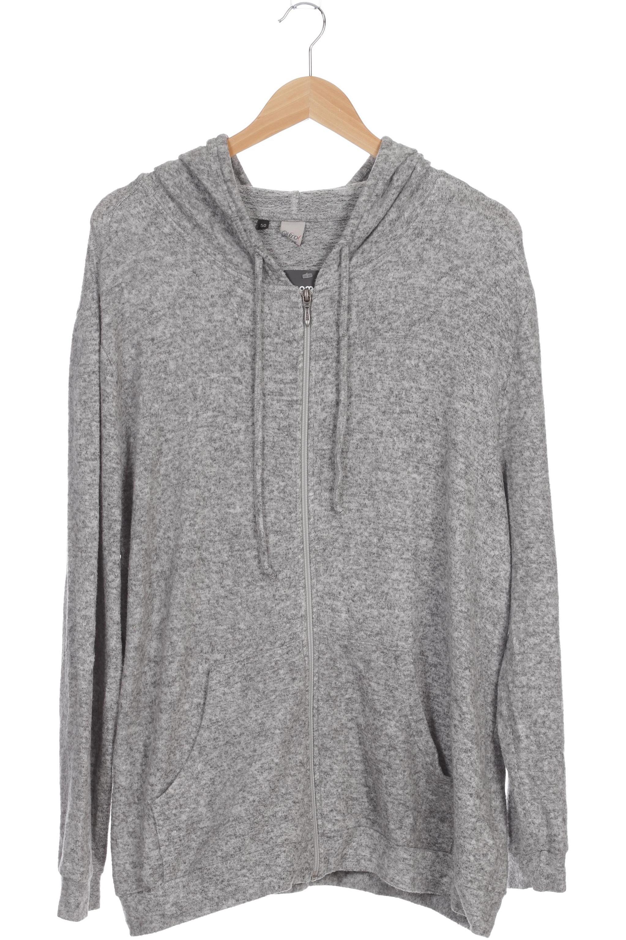 

Qiero Damen Kapuzenpullover, grau, Gr. 50