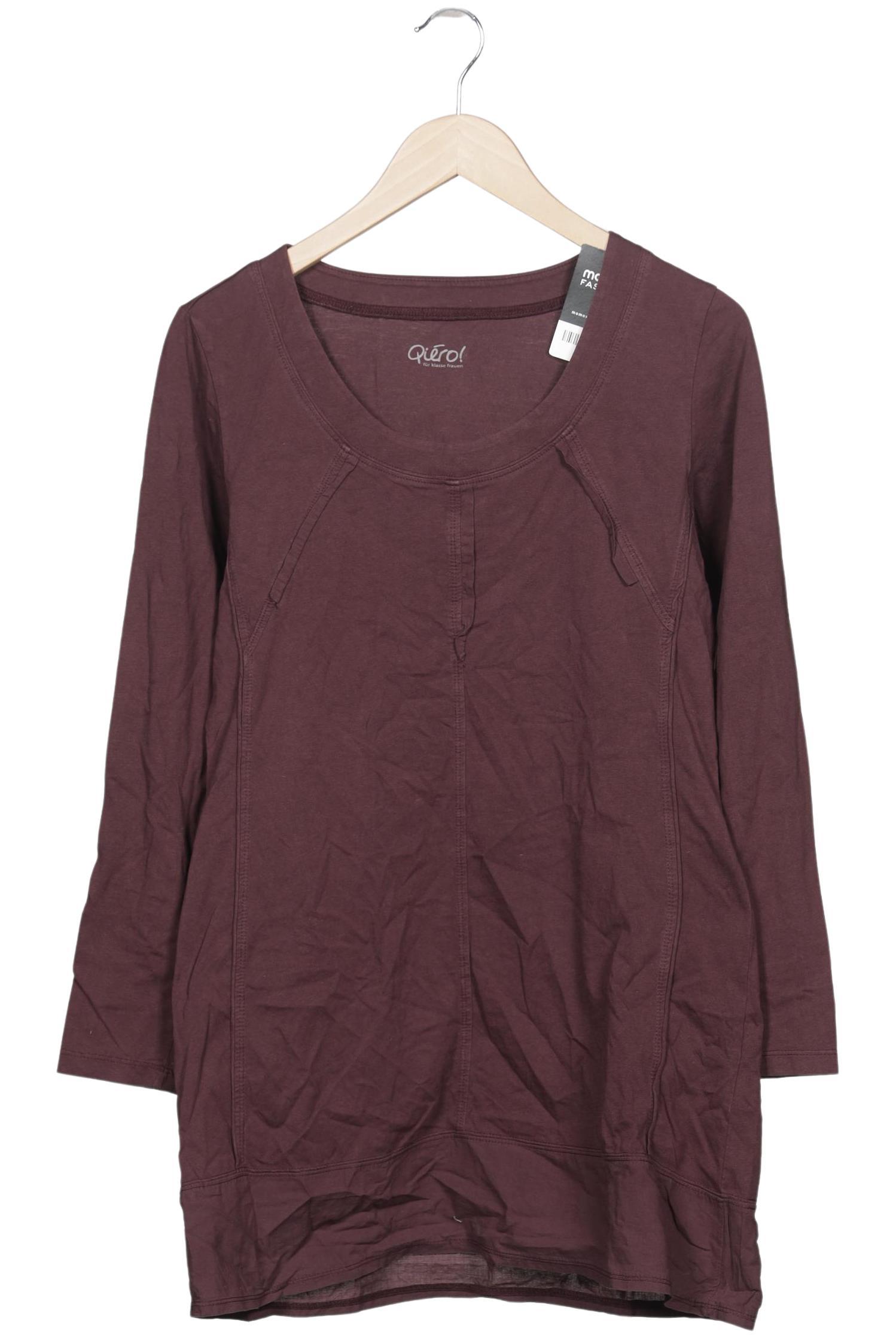 

Qiero Damen Langarmshirt, bordeaux, Gr. 40