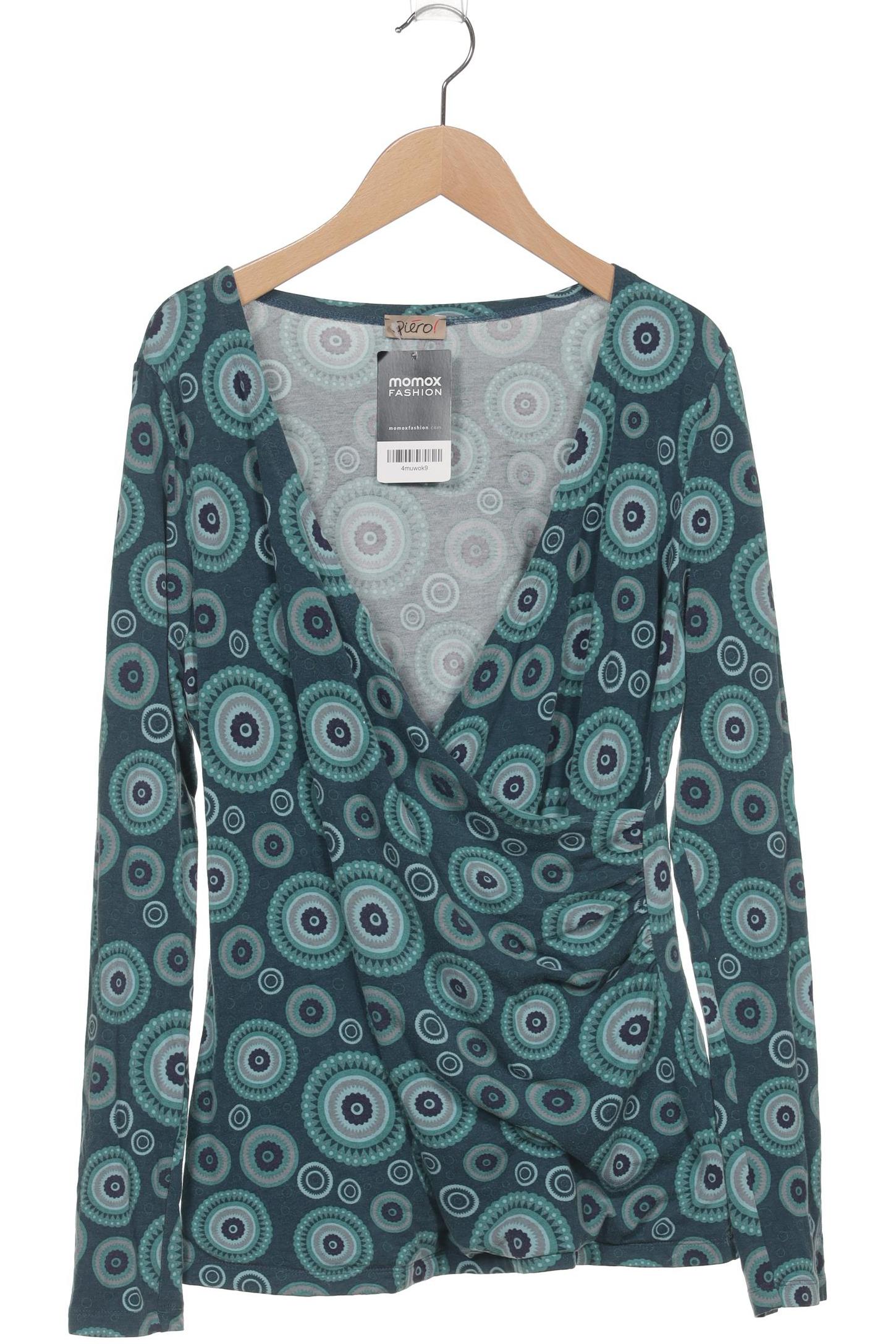 

Qiero Damen Langarmshirt, türkis, Gr. 40