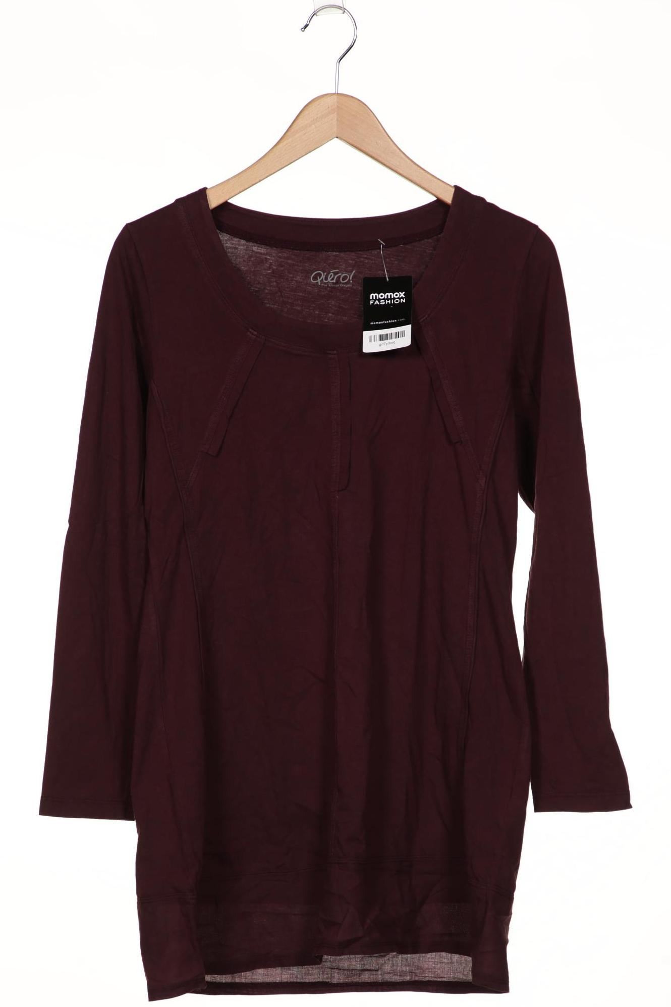 

Qiero Damen Langarmshirt, bordeaux, Gr. 40