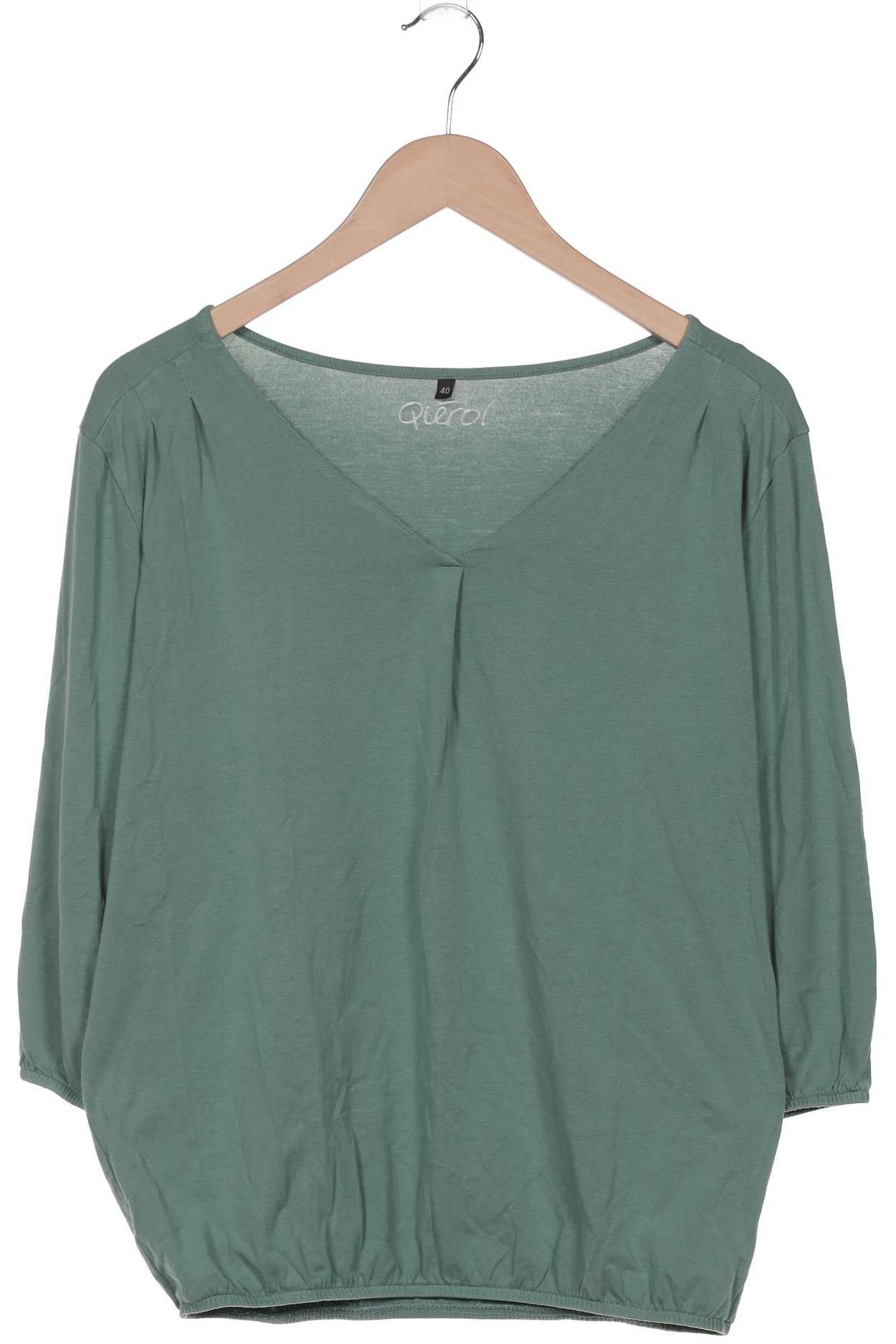 

Qiero Damen Langarmshirt, türkis, Gr. 40