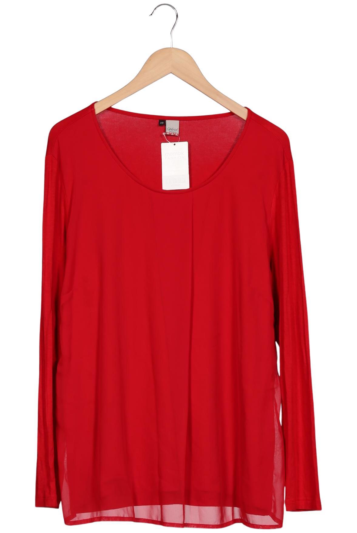 

Qiero Damen Langarmshirt, rot, Gr. 48