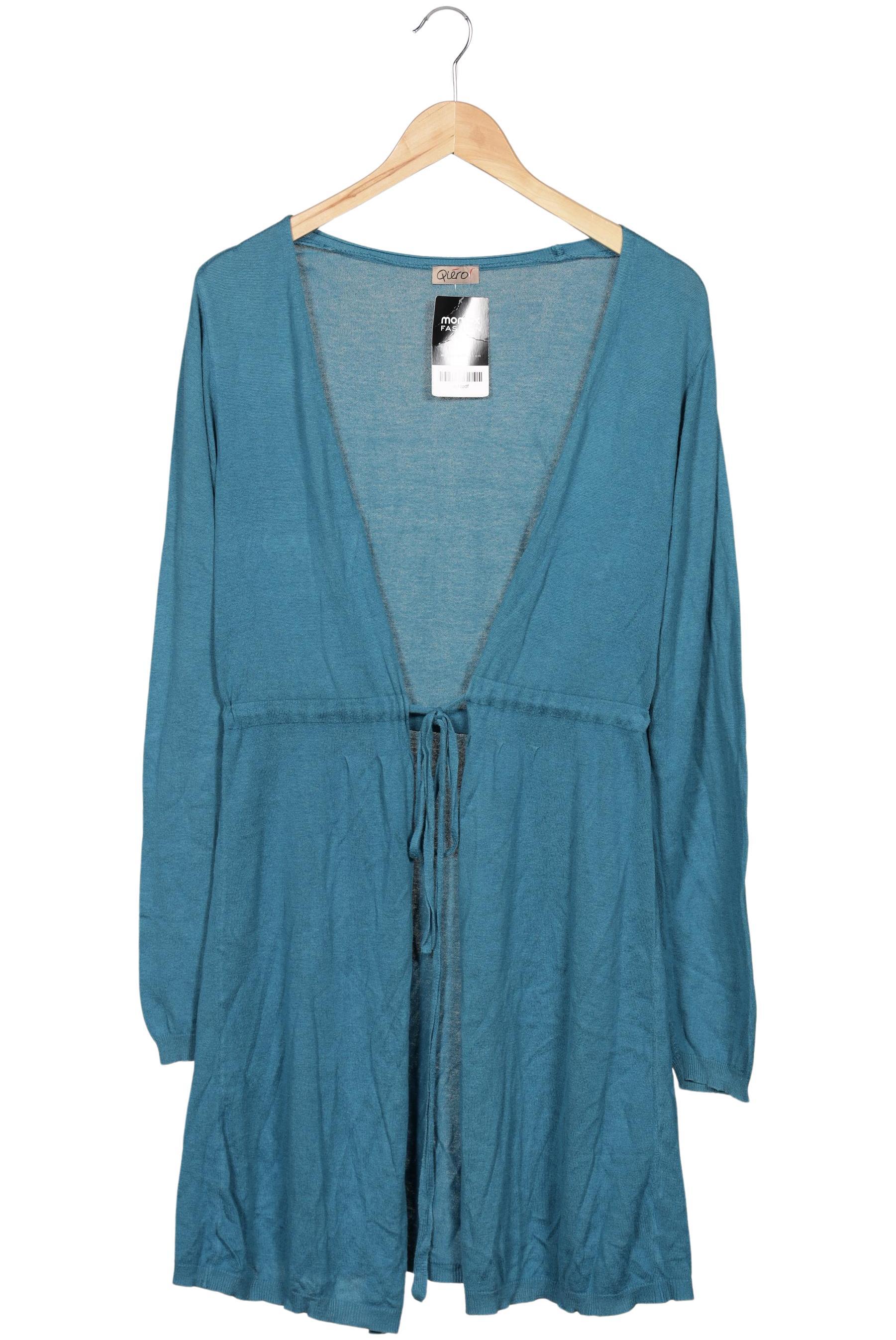 

Qiero Damen Strickjacke, türkis, Gr. 42