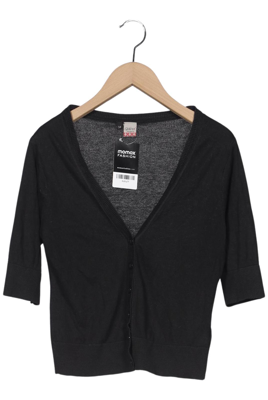 

Qiero Damen Strickjacke, schwarz, Gr. 34