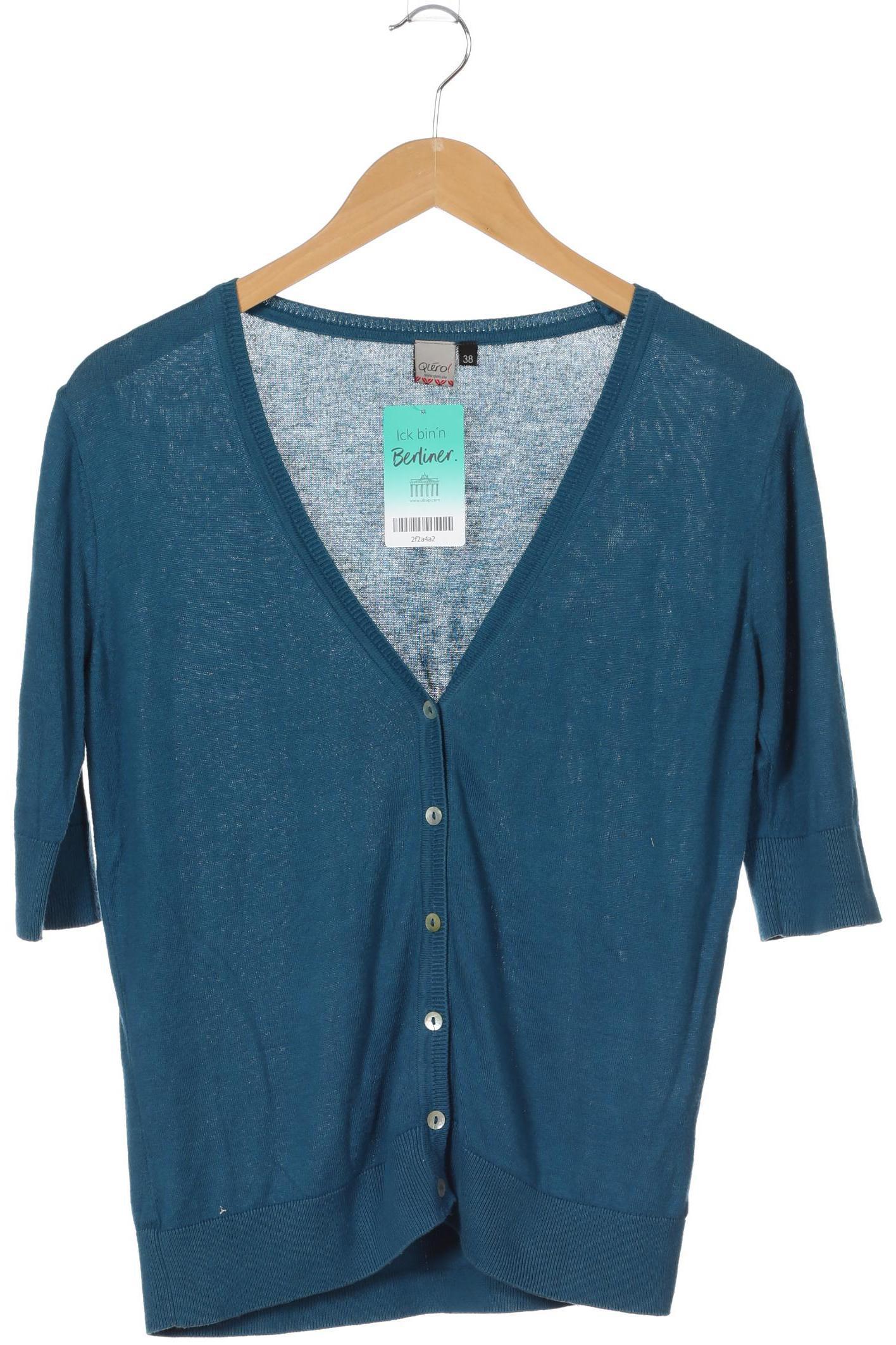 

Qiero Damen Strickjacke, türkis, Gr. 38