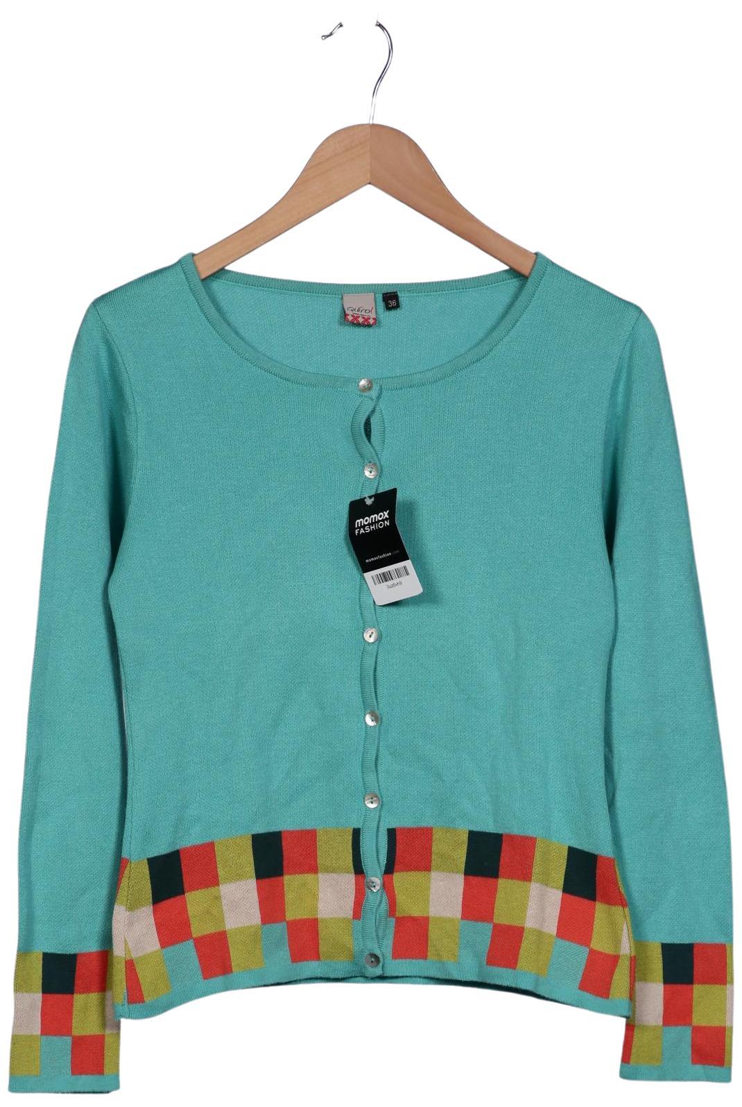 

Qiero Damen Strickjacke, türkis, Gr. 36