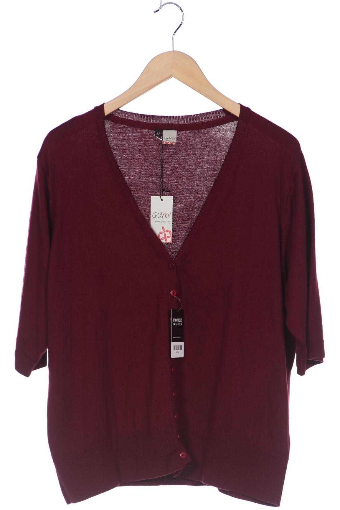 

Qiero Damen Strickjacke, bordeaux, Gr. 52