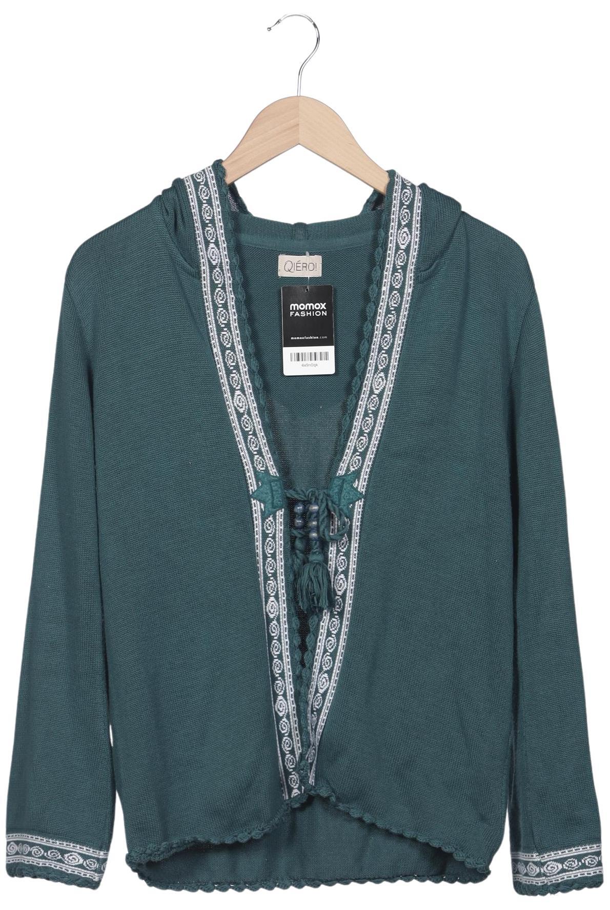 

Qiero Damen Strickjacke, türkis, Gr. 40