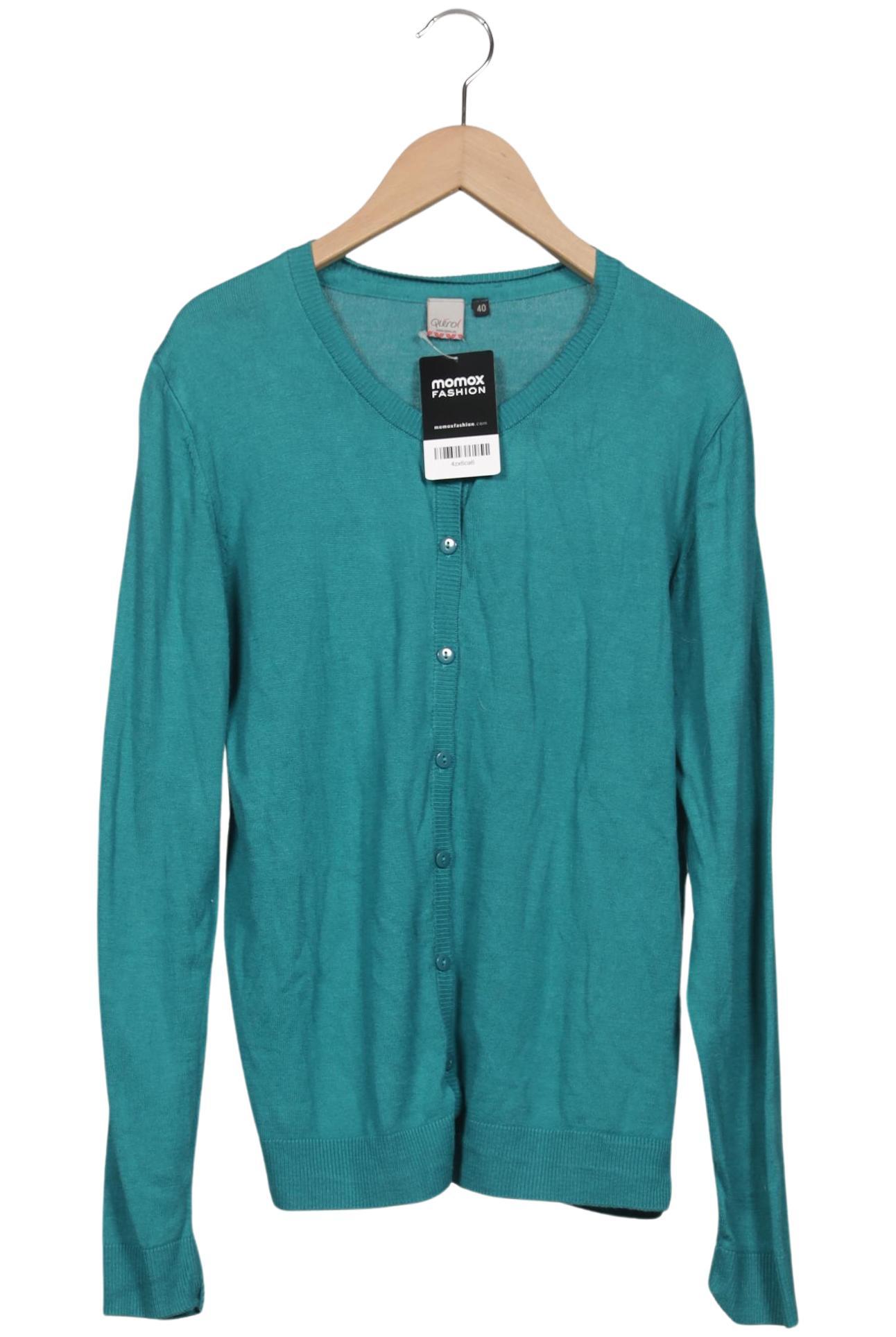 

Qiero Damen Strickjacke, türkis, Gr. 40