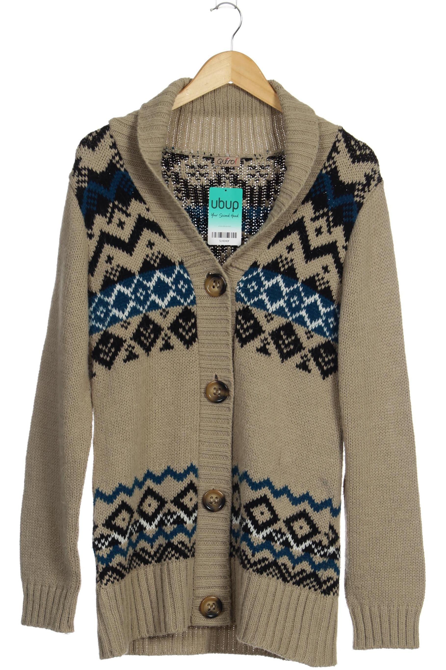 

Qiero Damen Strickjacke, beige, Gr. 38