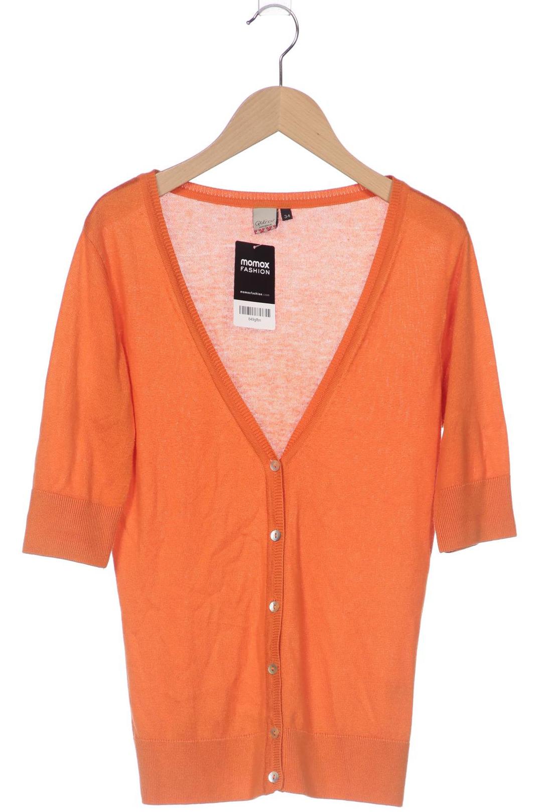 

Qiero Damen Strickjacke, orange, Gr. 34
