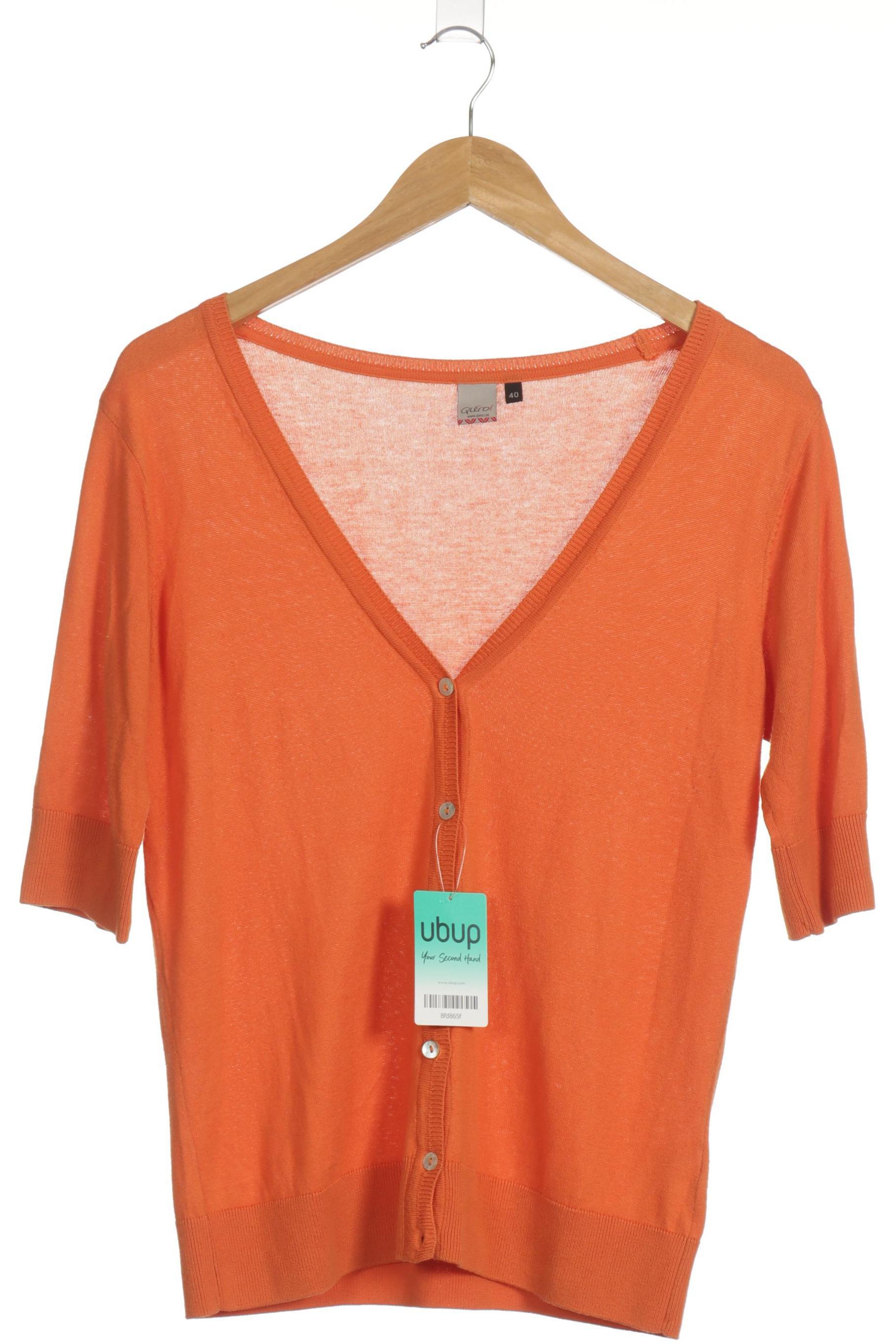 

Qiero Damen Strickjacke, orange, Gr. 40
