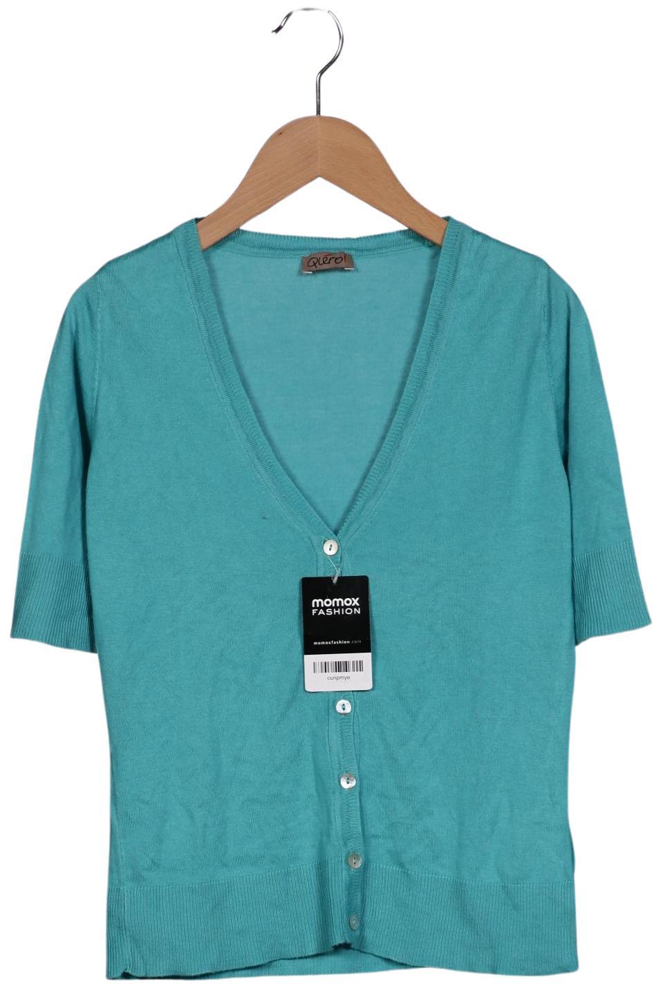 

Qiero Damen Strickjacke, türkis, Gr. 34