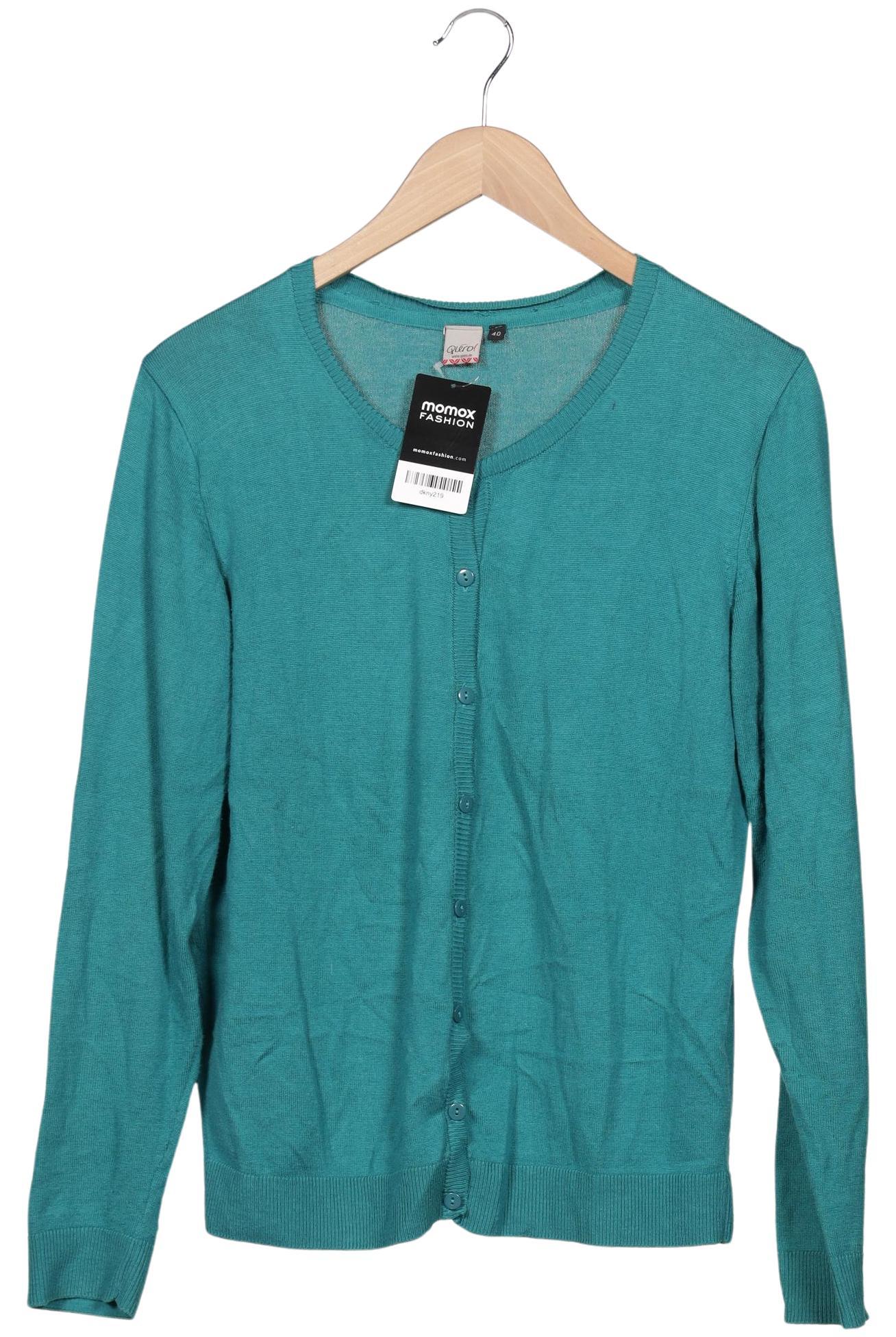 

Qiero Damen Strickjacke, türkis, Gr. 40