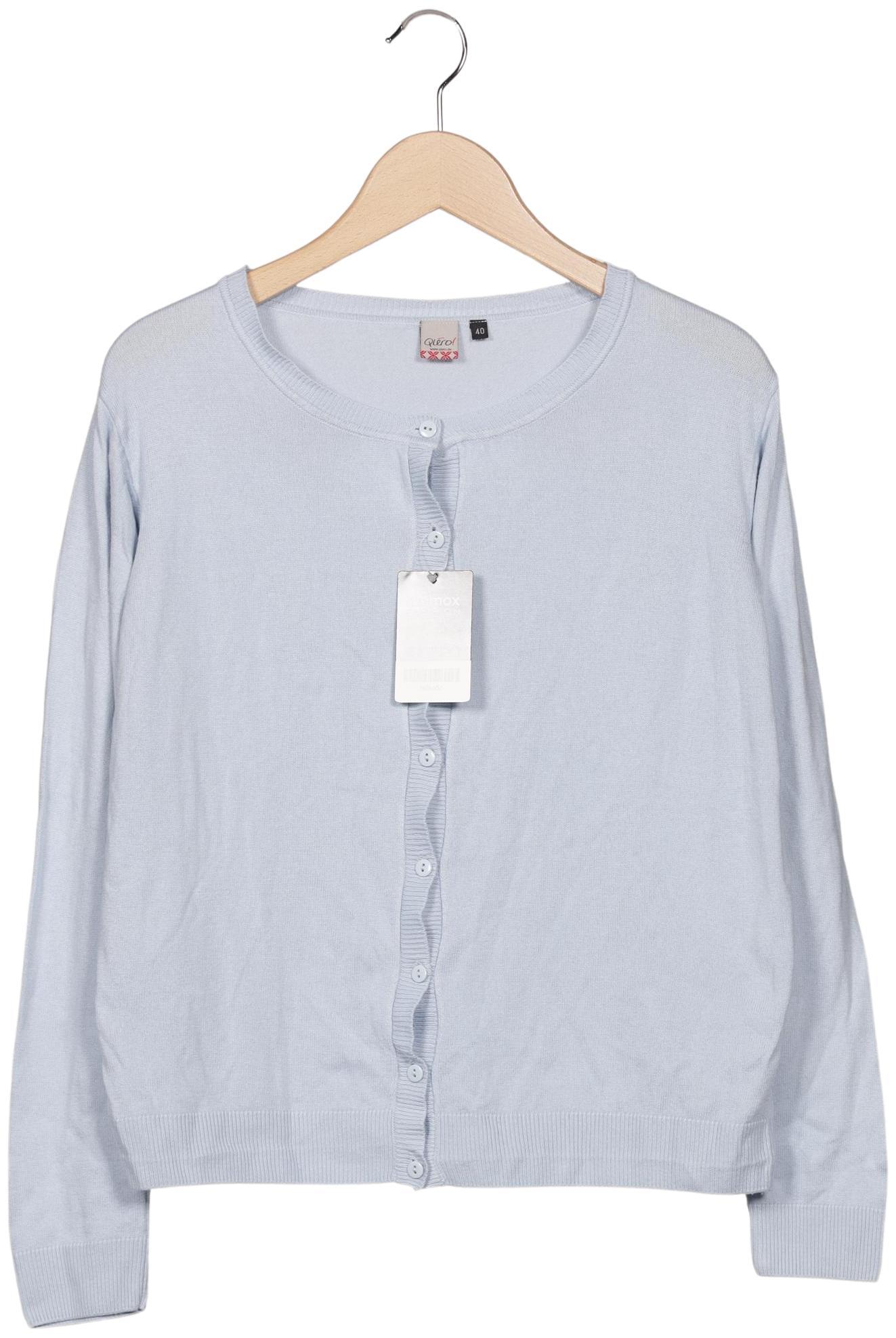 

Qiero Damen Strickjacke, hellblau, Gr. 40