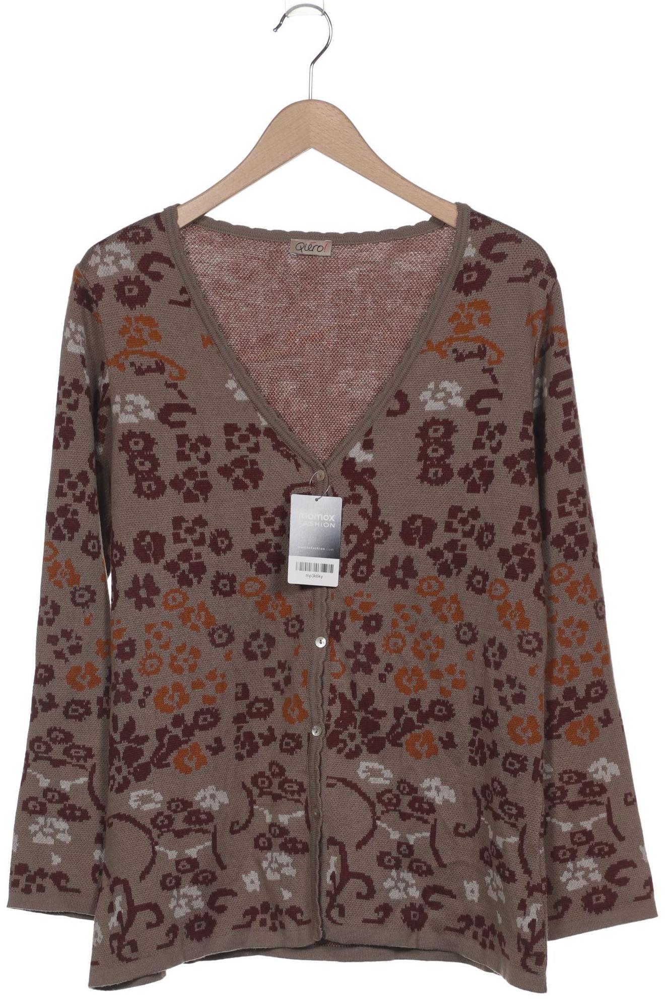 

Qiero Damen Strickjacke, braun, Gr. 42